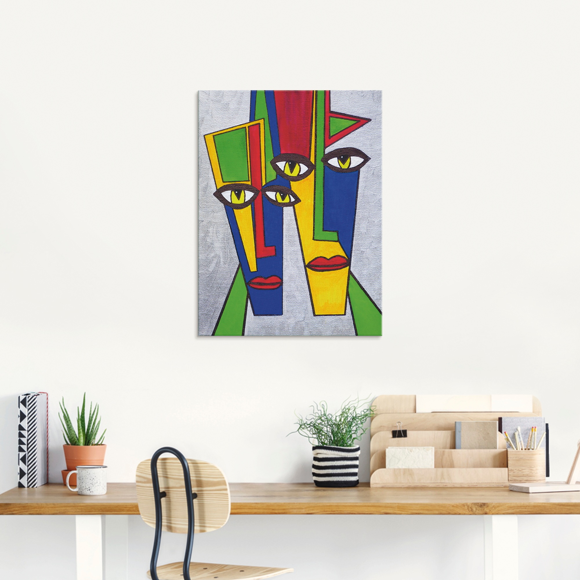 Artland Glasbild »Portrait«, Muster, (1 St.), in verschiedenen Größen