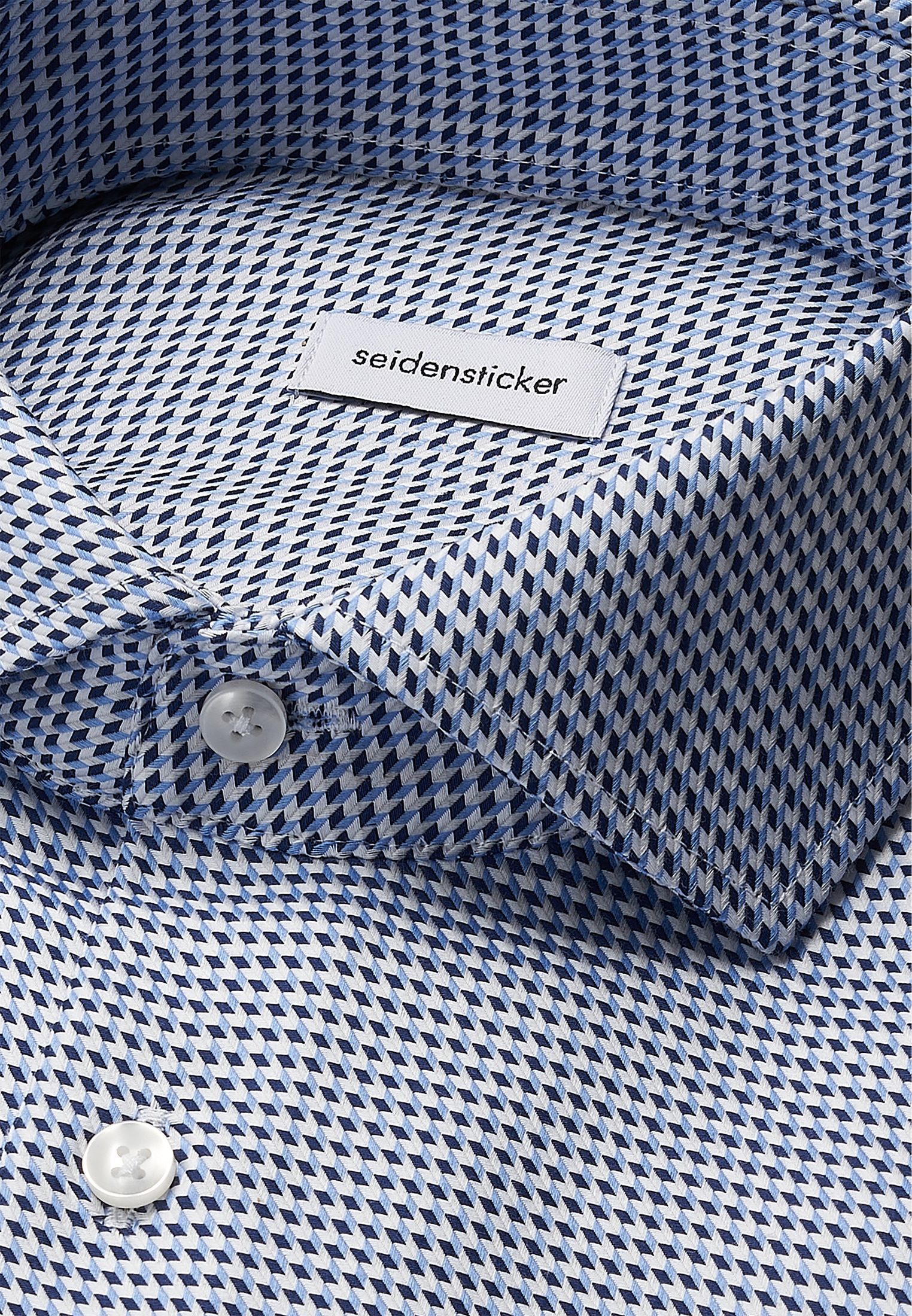 seidensticker Businesshemd »Schwarze Rose«, Comfort 1/1 Kentkragen Pepita
