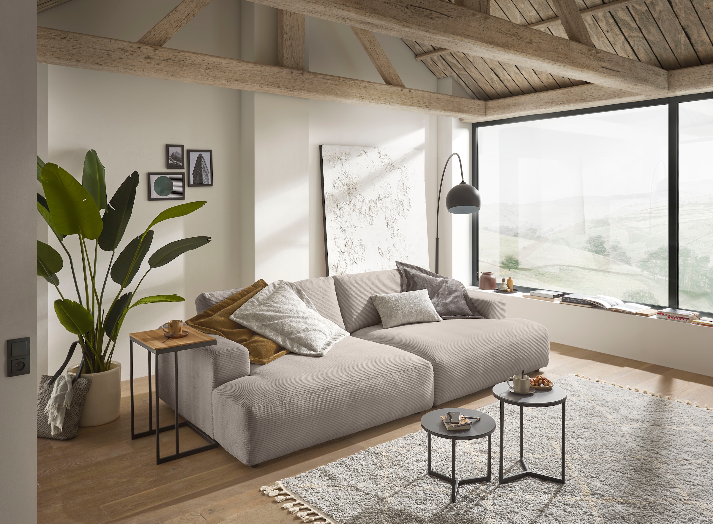 Musterring Loungesofa "Lucia Big Sofa, bequem, Mega-Sitzfläche, Cord Bezug, viel Platz" Cord-Bezug, Breite 292 cm