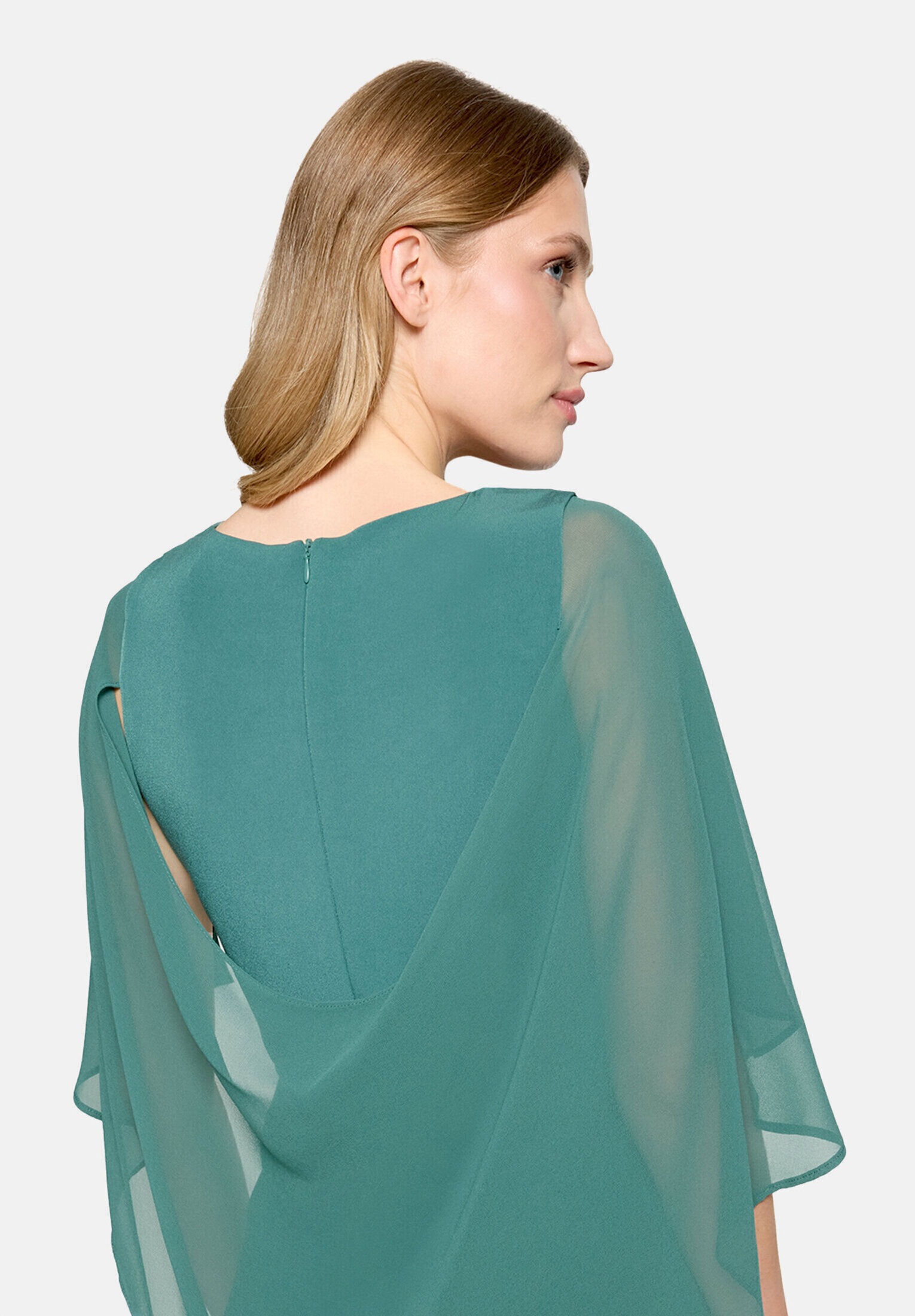 Vera Mont Cocktailkleid »Damen mit Raffung« Ohne Tasche Materialmix