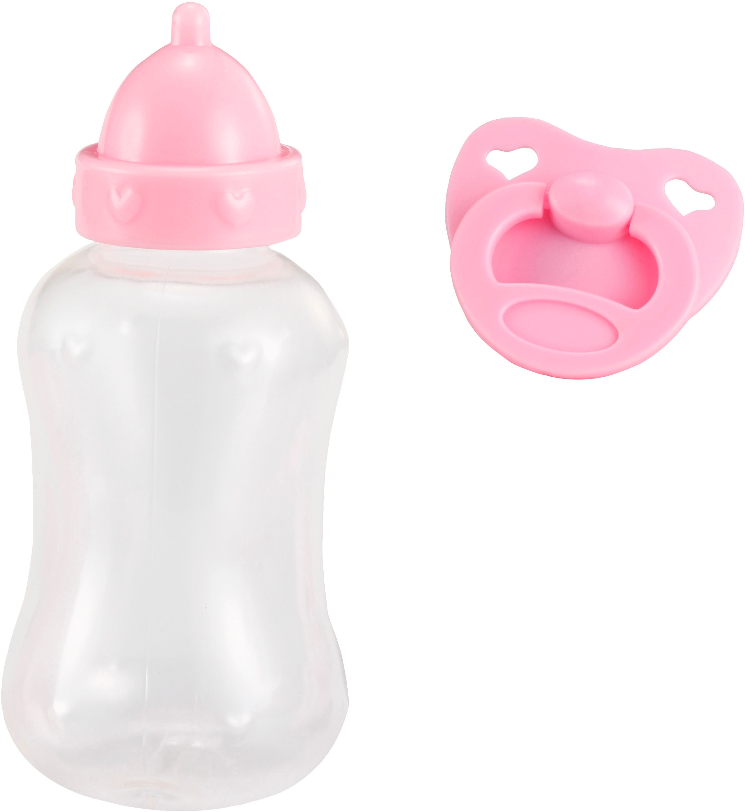Bayer Babypuppe »First Words Baby, 38 cm rosa«, (3 tlg.)