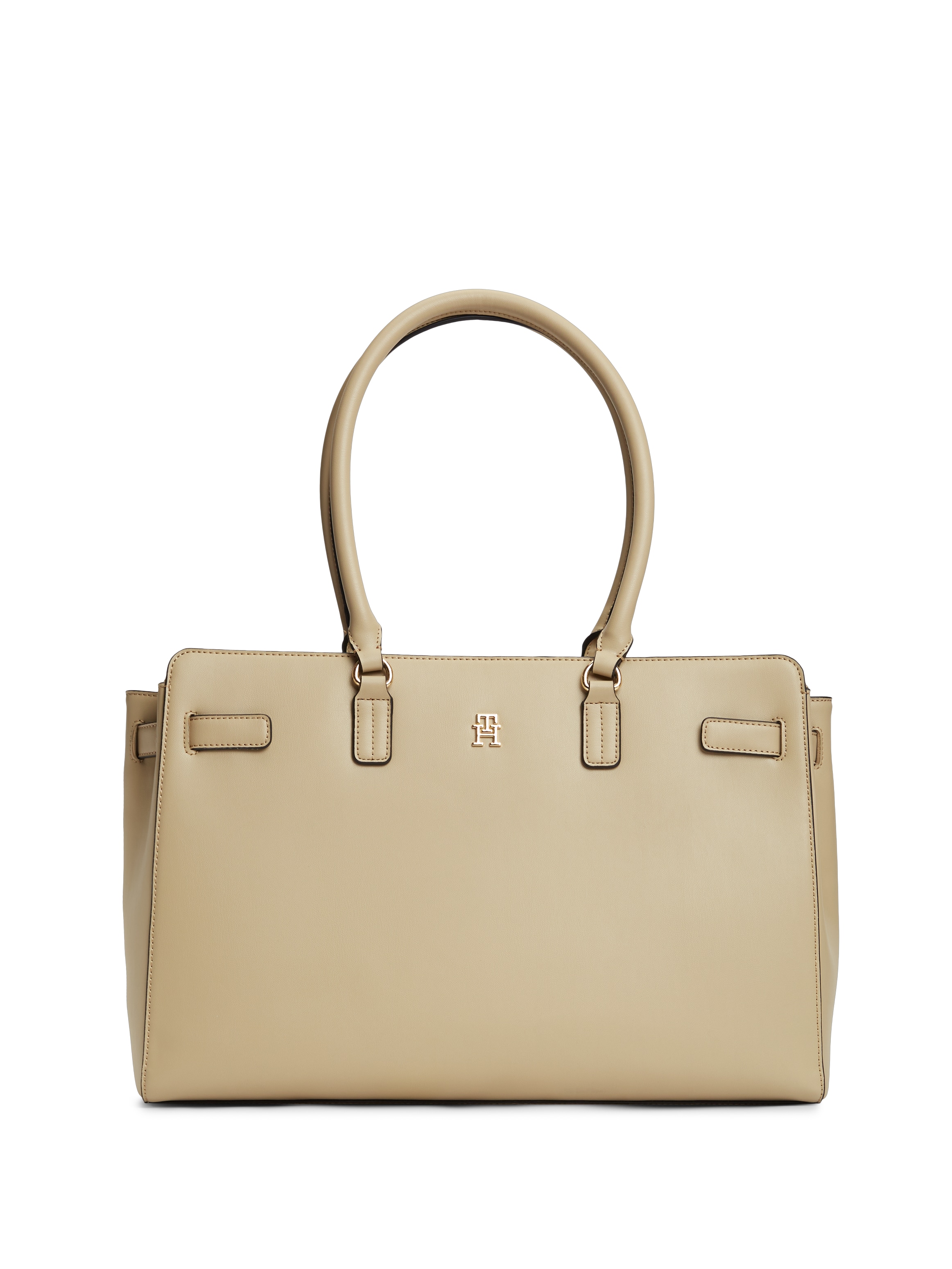 Tommy Hilfiger Handtasche "TH JOY TOTE" Damen Schultertasche mit modischen Durchzügen