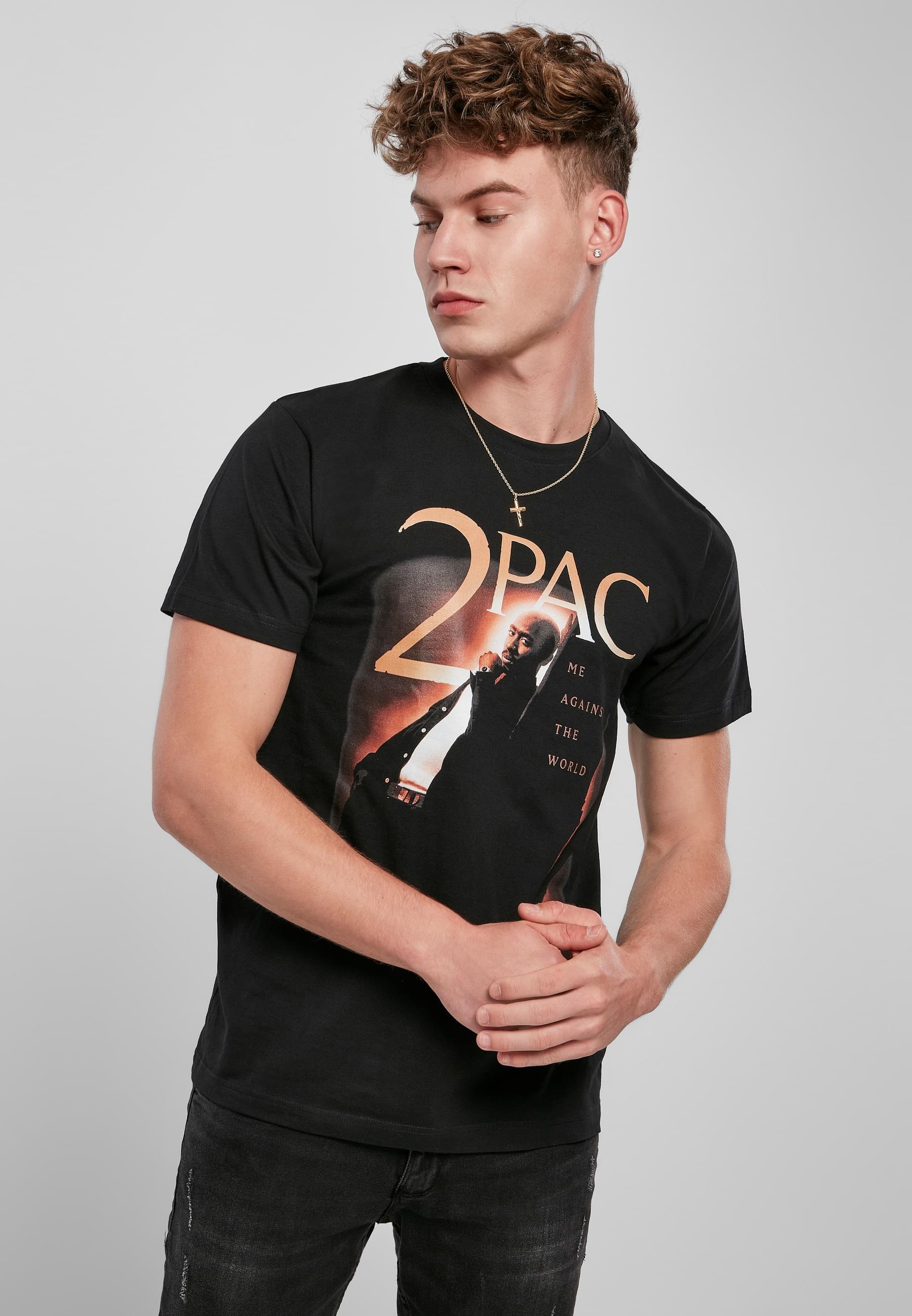MisterTee T-Shirt »MisterTee Herren Tupac Me Against The World Cover Tee«, (1 tlg.)