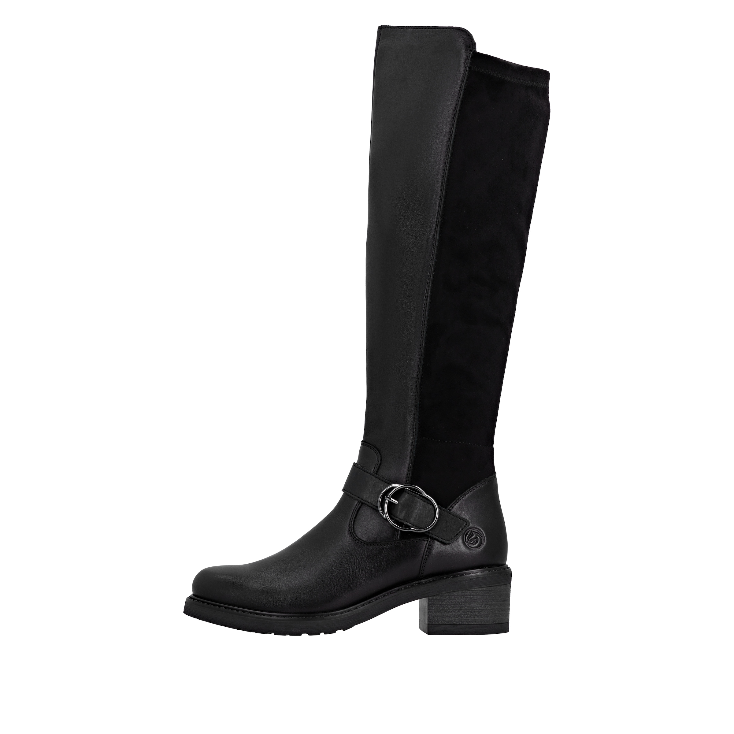 Remonte Stiefel, Langschaftstiefel, Stretch-Stiefel, Blockabsatz, Innenreißverschluss