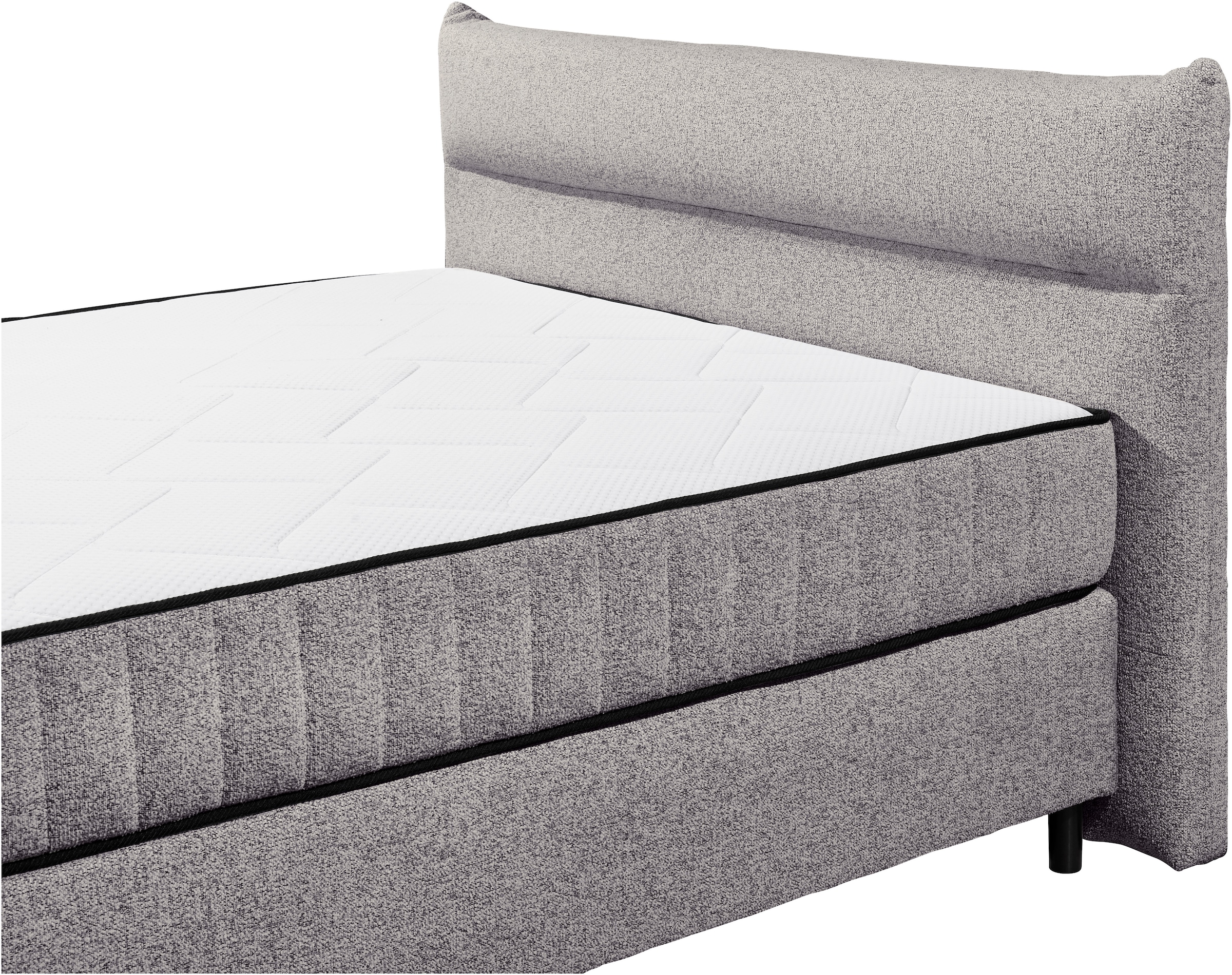 ED EXCITING DESIGN Boxspringbett »Vlieland«, Premium 9-Zonen-Tonnentaschenfederkern Duo-Matratze mit Kokosmatte
