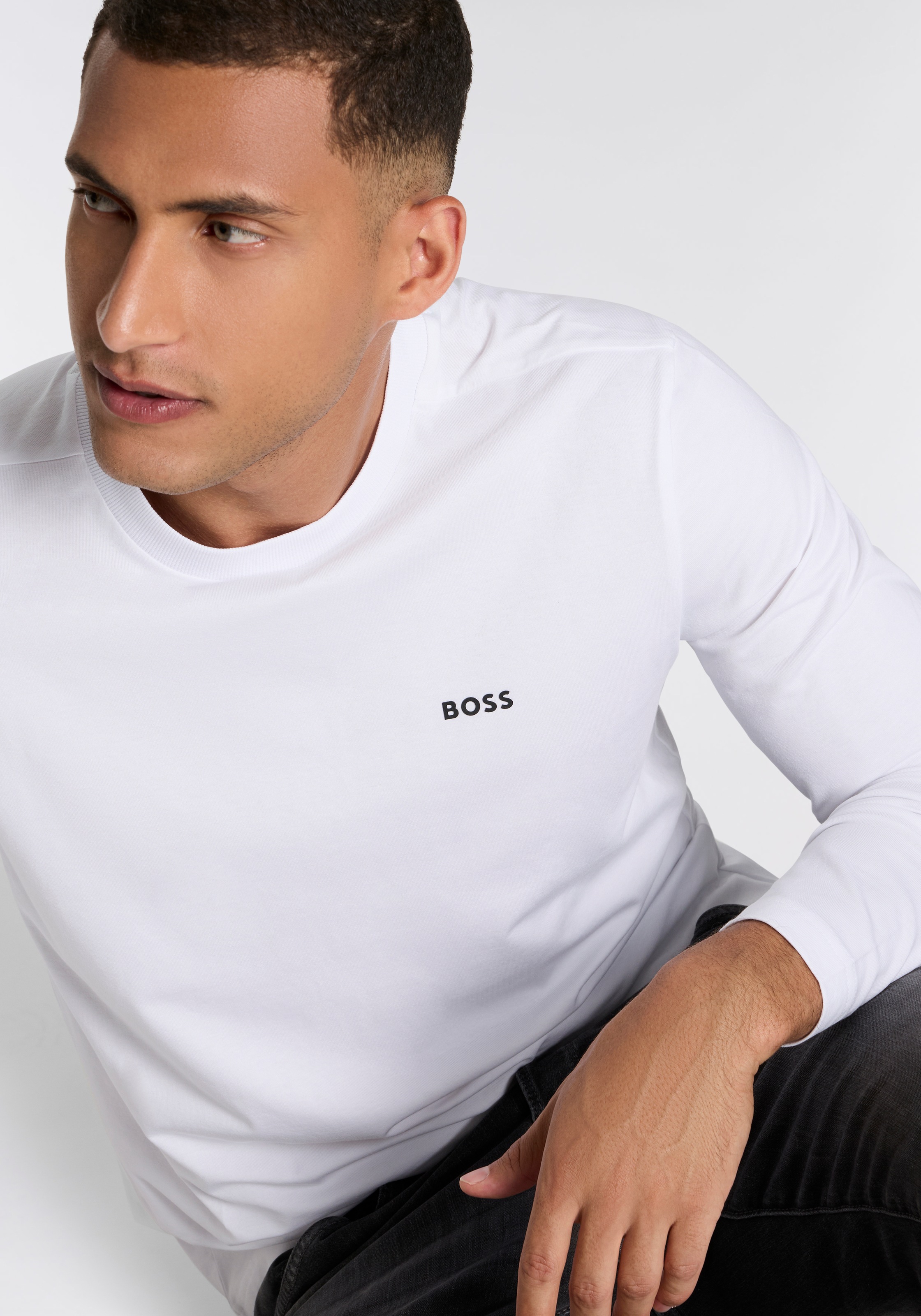 Thumbnail - BOSS GREEN Langarmshirt "Tee Long", mit Rundhalsausschnitt