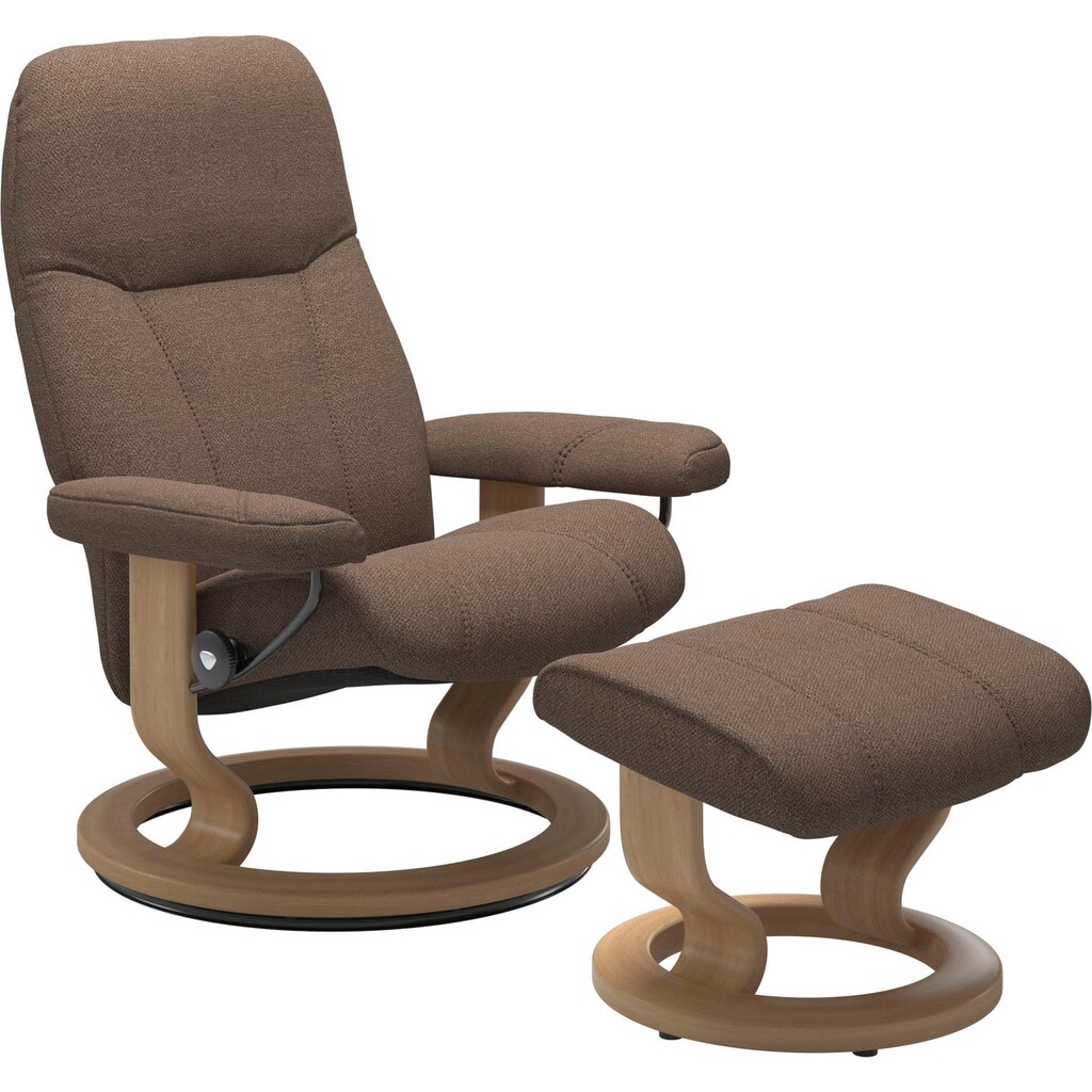 Stressless® Relaxsessel »Consul«, (Set, Relaxsessel mit Hocker)