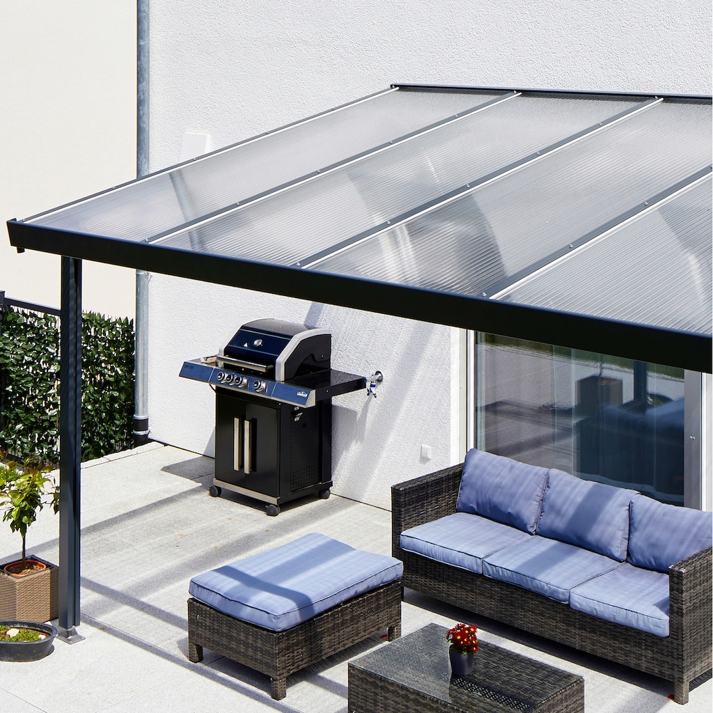 GUTTA Terrassendach »Premium«, BxT: 611x406 cm, Dach Acryl klar
