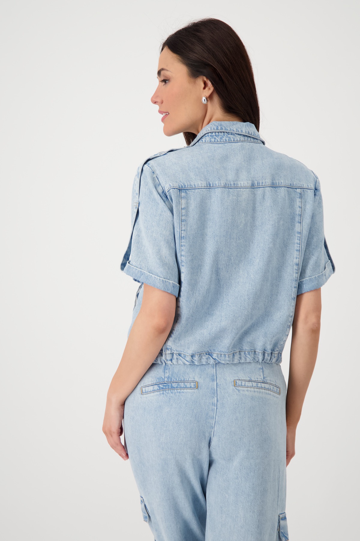 Thumbnail - Monari Jeansblazer "Jacke Lyocell" mit Tunnelzugbändchen