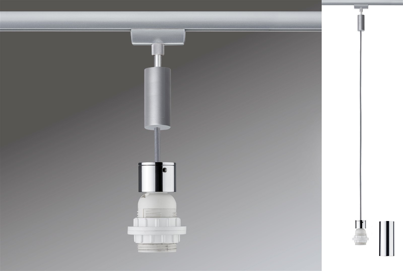 Paulmann Schienensystem-Leuchten »URail Pendel 2Easy E27 max. 20W dimmbar 230V«, dimmbar