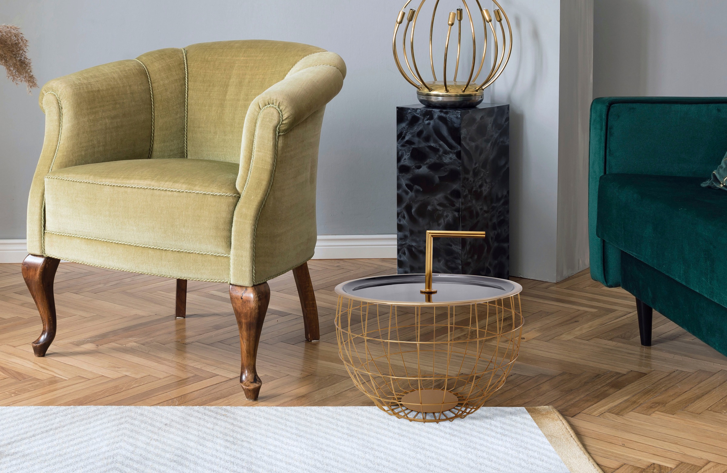 Kayoom Beistelltisch "Art Deco 500, Abstelltisch aus Metall,funktional und günstig online kaufen