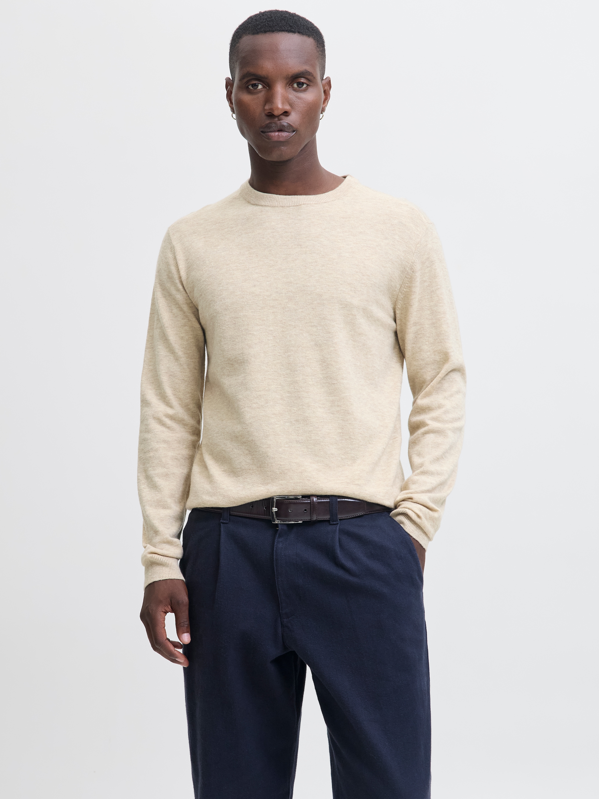 Jack & Jones Strickpullover "JJEPERFECT WOOL KNIT CREW NECK SN" günstig online kaufen