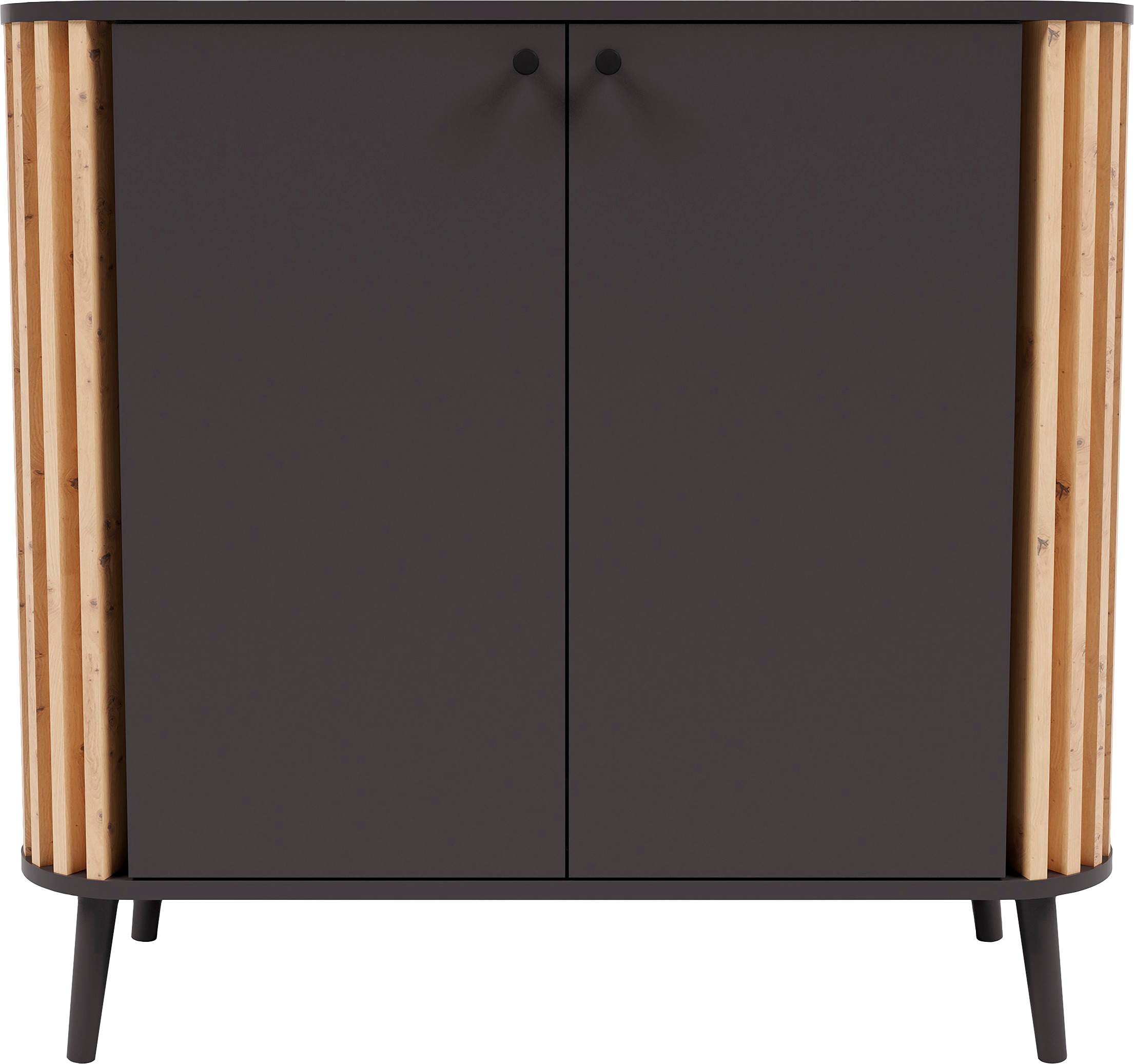 INOSIGN Kommode "Stavanger, Breite 92 cm, Paneel-Stäbchen-Optik, 2 Türen, 2 günstig online kaufen