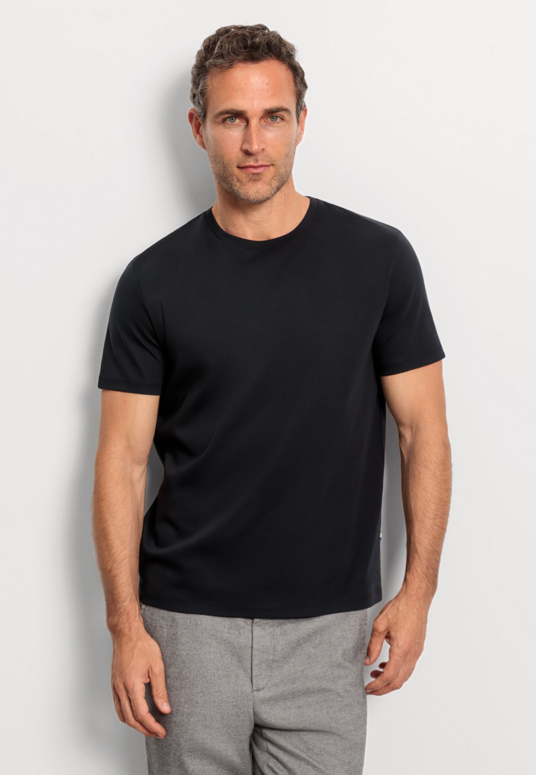 OLYMP T-Shirt "OLYMP Casual Wirk, T-Shirt"