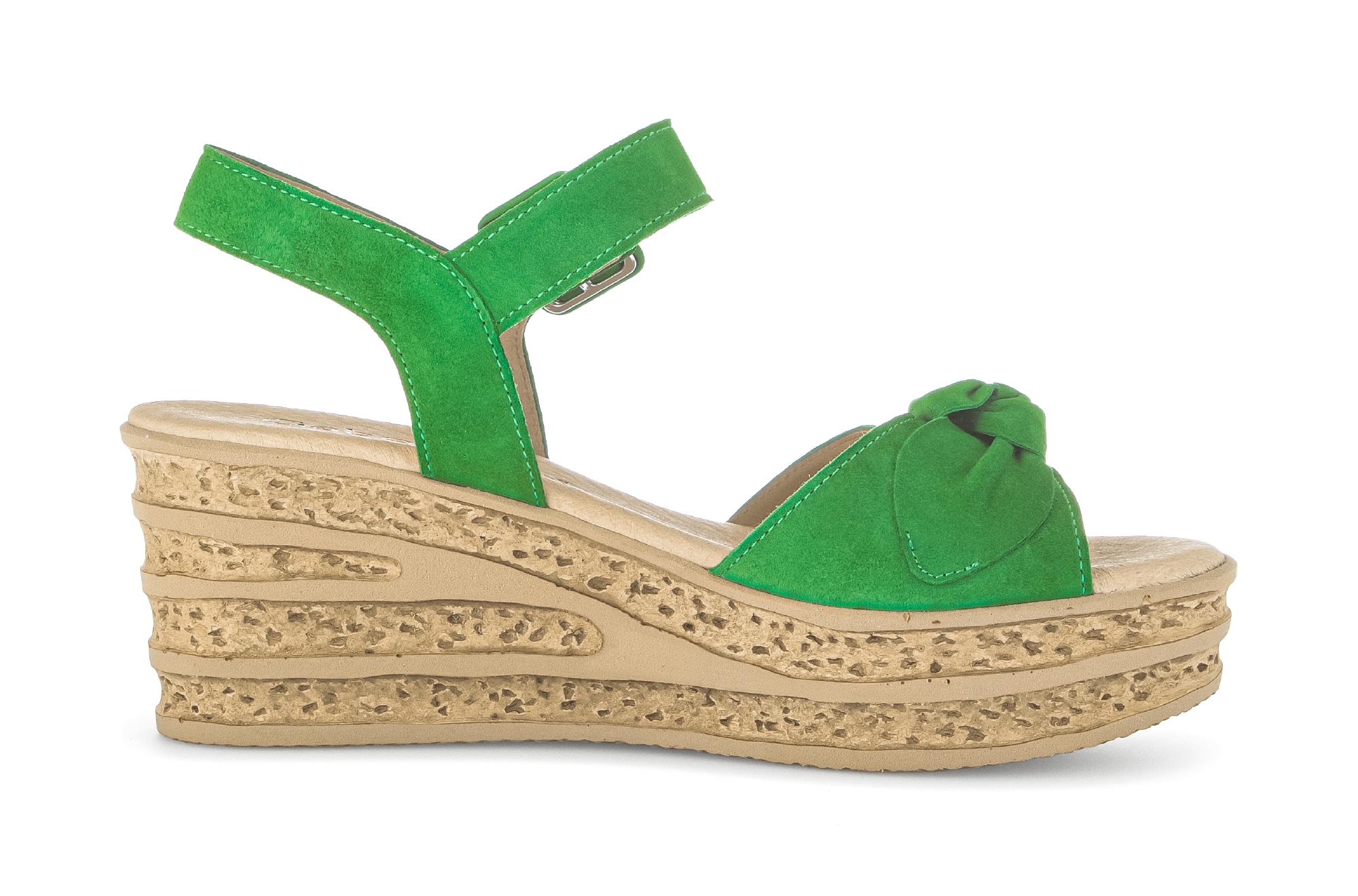 Gabor Keilsandalette, Plateau, Sommerschuh, Riemchensandale mit Klettverschlüssen