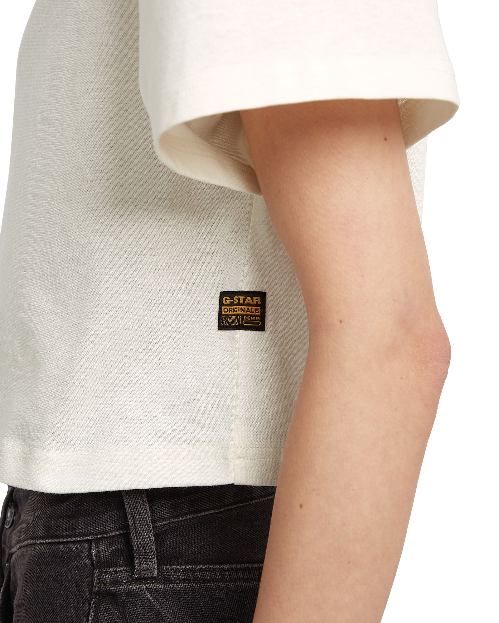 G-STAR T-Shirt »Felt Logo Boxy T-Shirt«