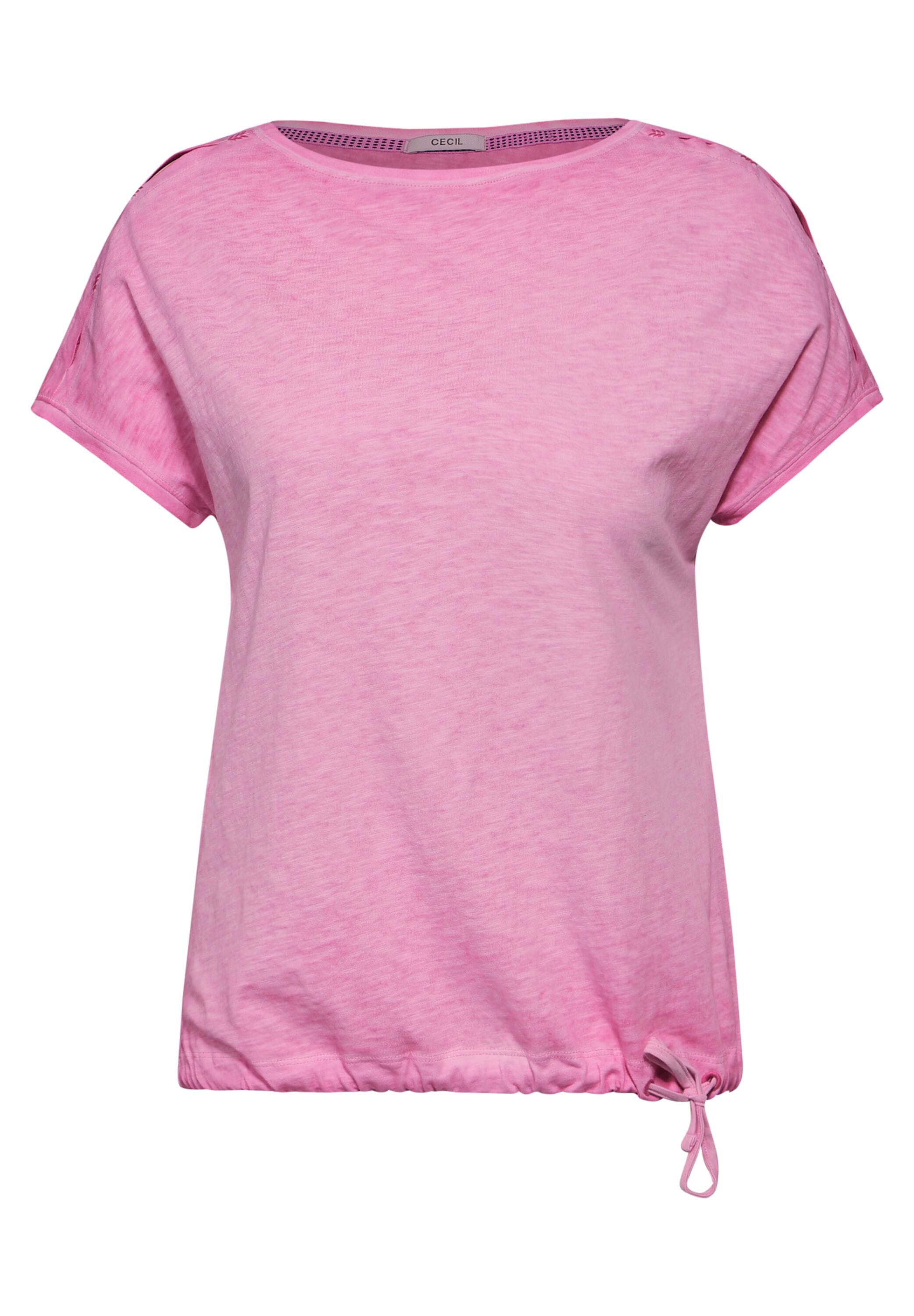 Cecil T-Shirt, in Melange Optik