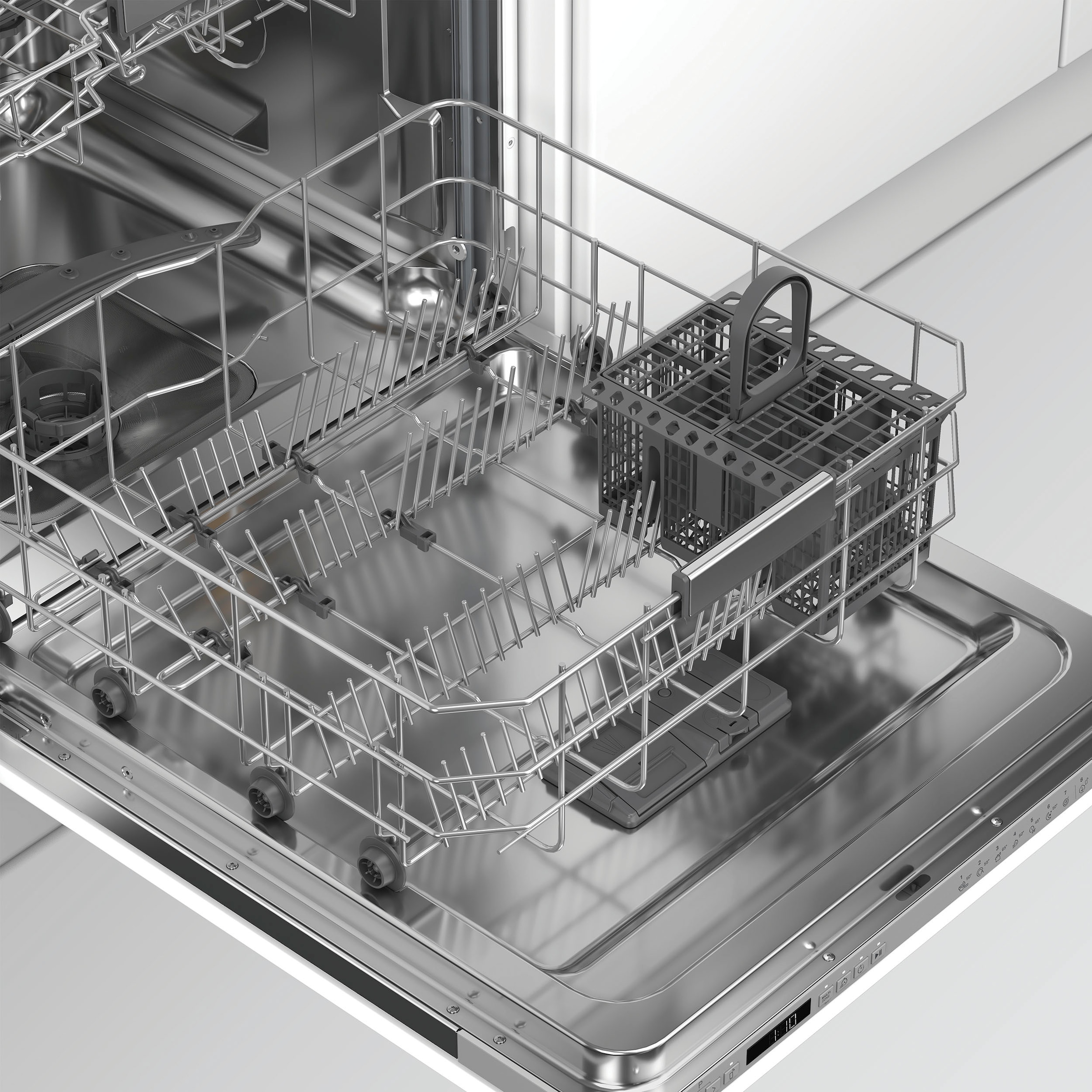 BAUKNECHT vollintegrierbarer Geschirrspüler »OBIC Ecosilent2 8650« 8,9 l 14 tlg. Maßgedecke ActiveDry – automatische Türöffnung, 2+2 Herstellergarantie