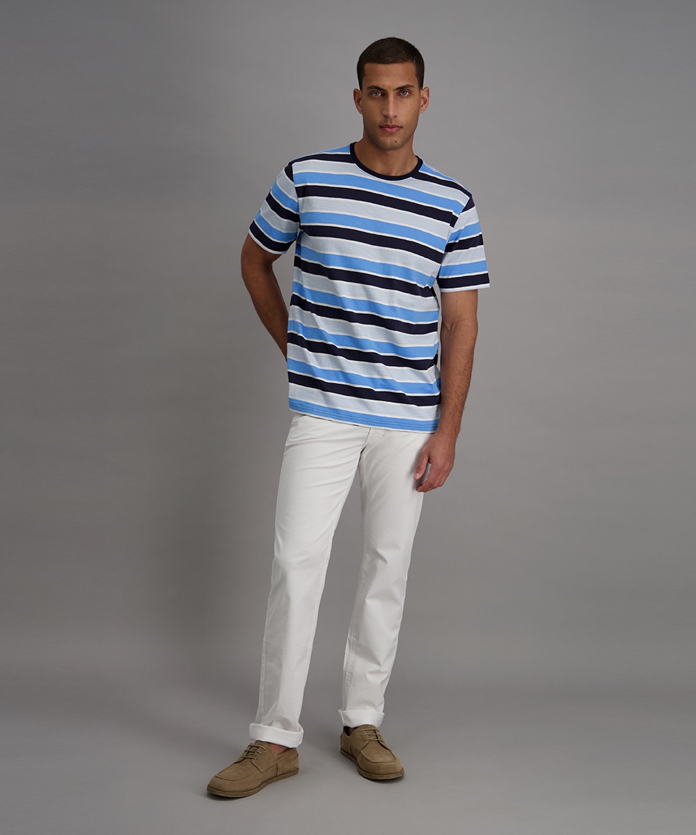 Pioneer Authentic Jeans T-Shirt mit Streifen Muster
