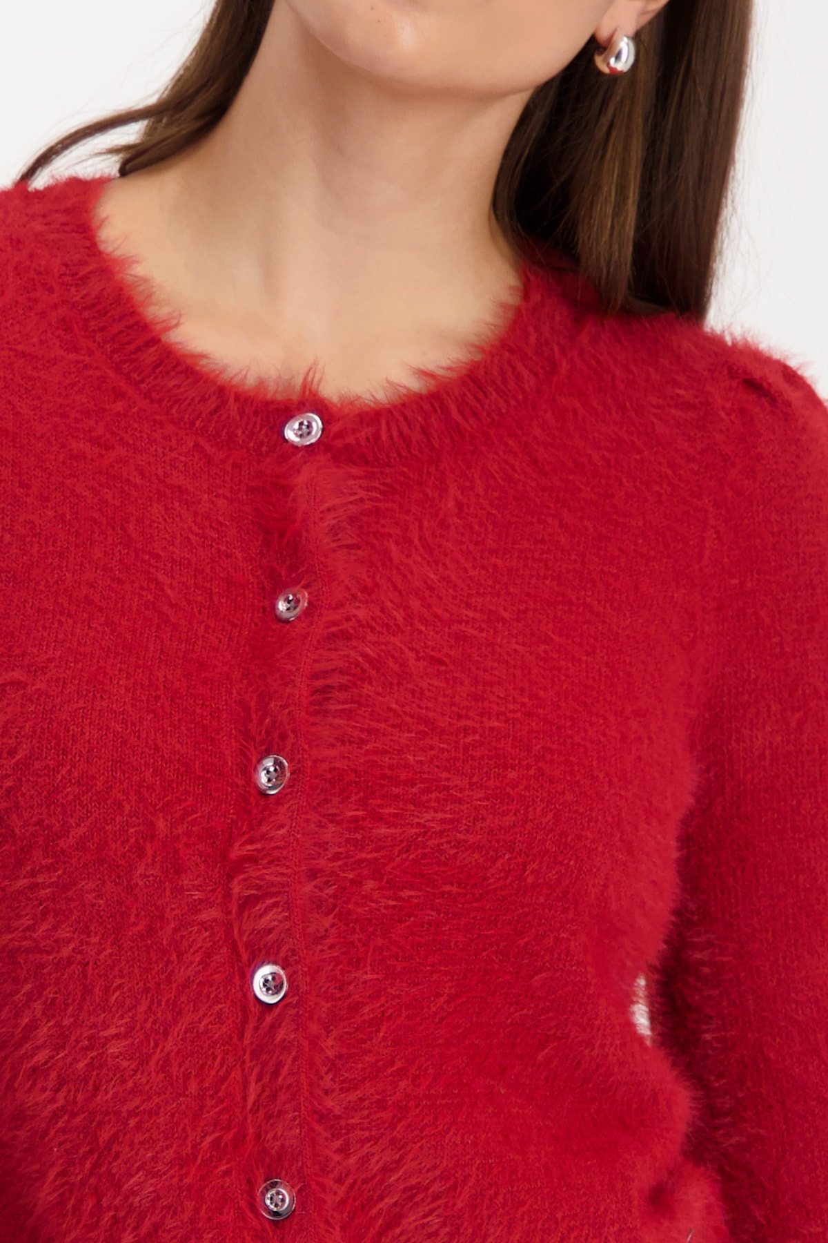 Monari Strickjacke Regular fit mit Rundhalsausschnitt