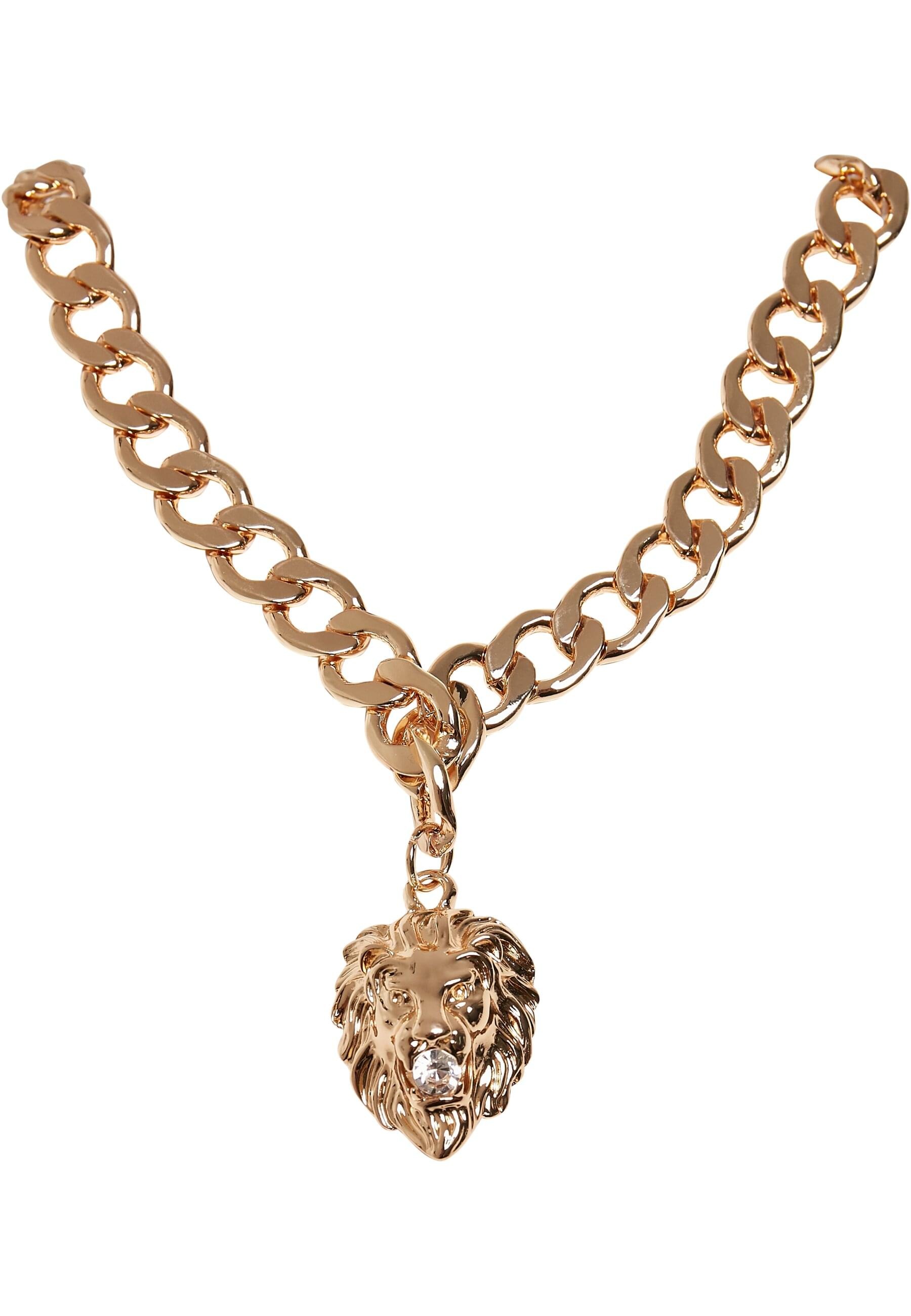 URBAN CLASSICS Edelstahlkette »Urban Classics Unisex Lion Basic Necklace«