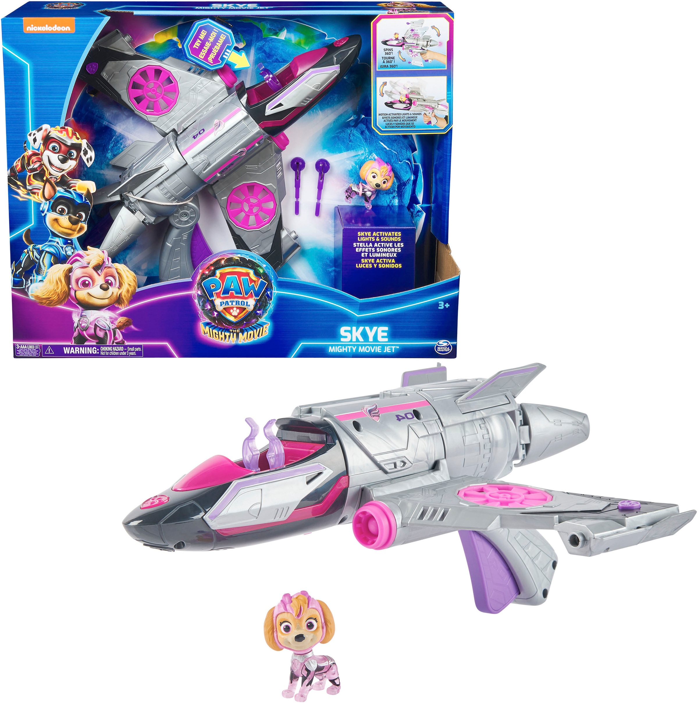 Spielzeug-Flugzeug »Paw Patrol - Movie II - Skyes Deluxe Jet-Flieger«, inkl. Skye...