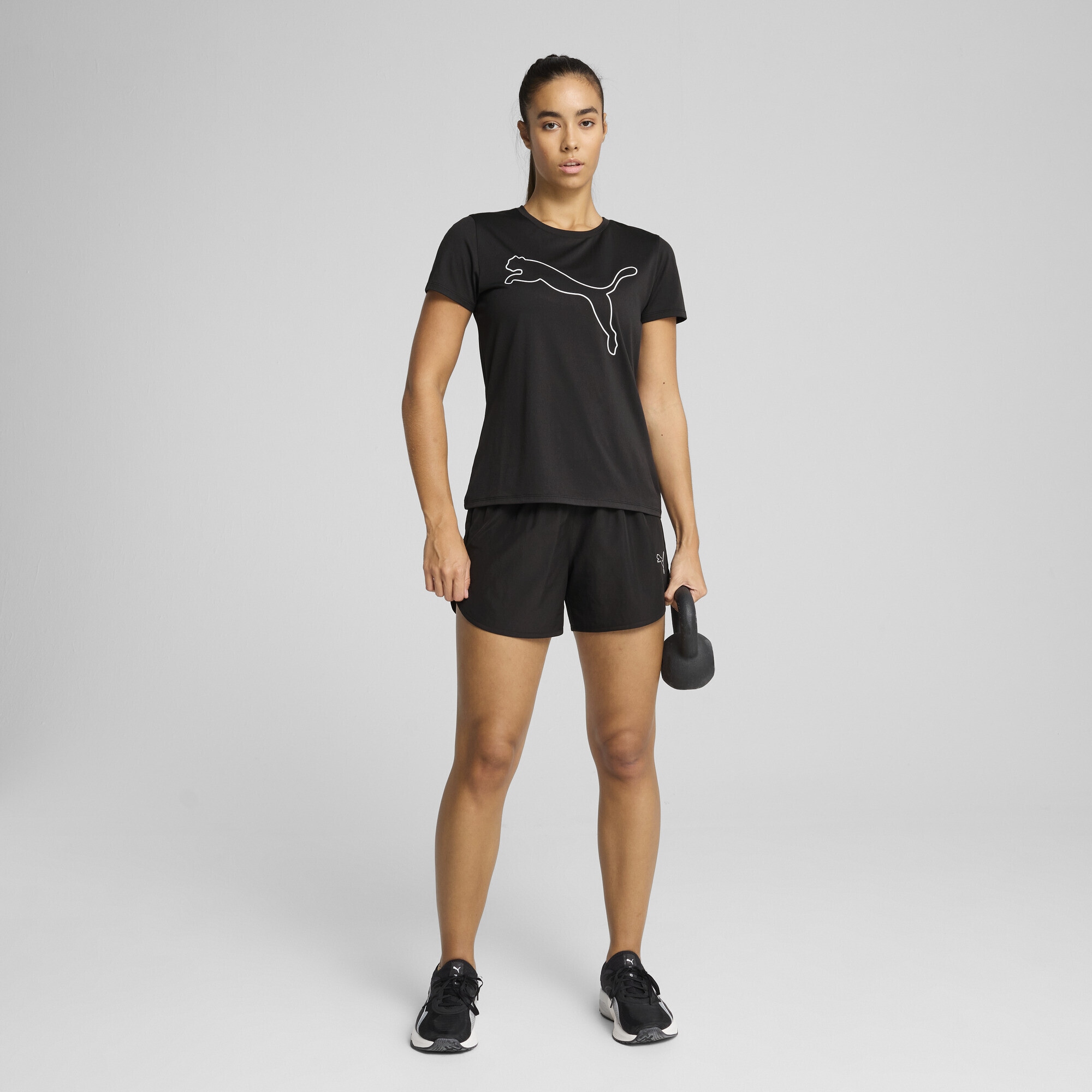 PUMA Trainingsshirt »TAD Essentials Logo-T-Shirt Damen«