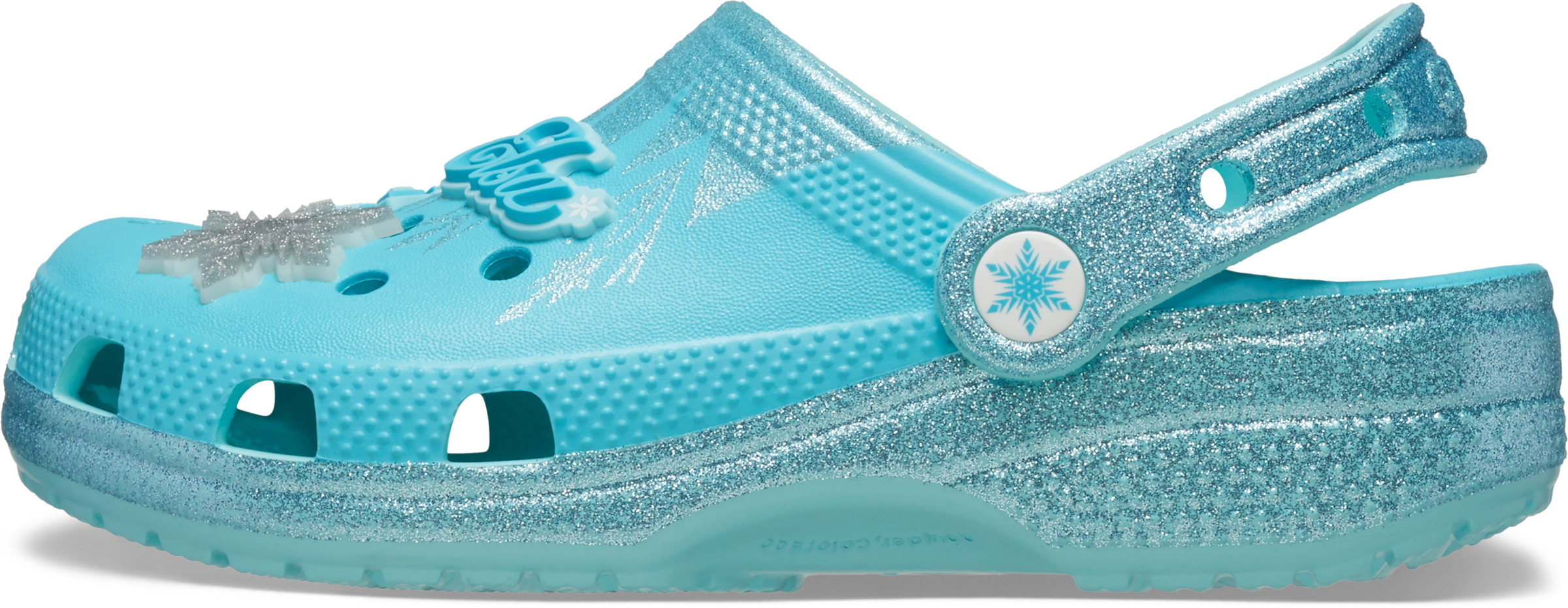 Crocs Clog »Frozen Elsa«  Hausschuh, Sommerschuh, Strandschuh mit Glitzer