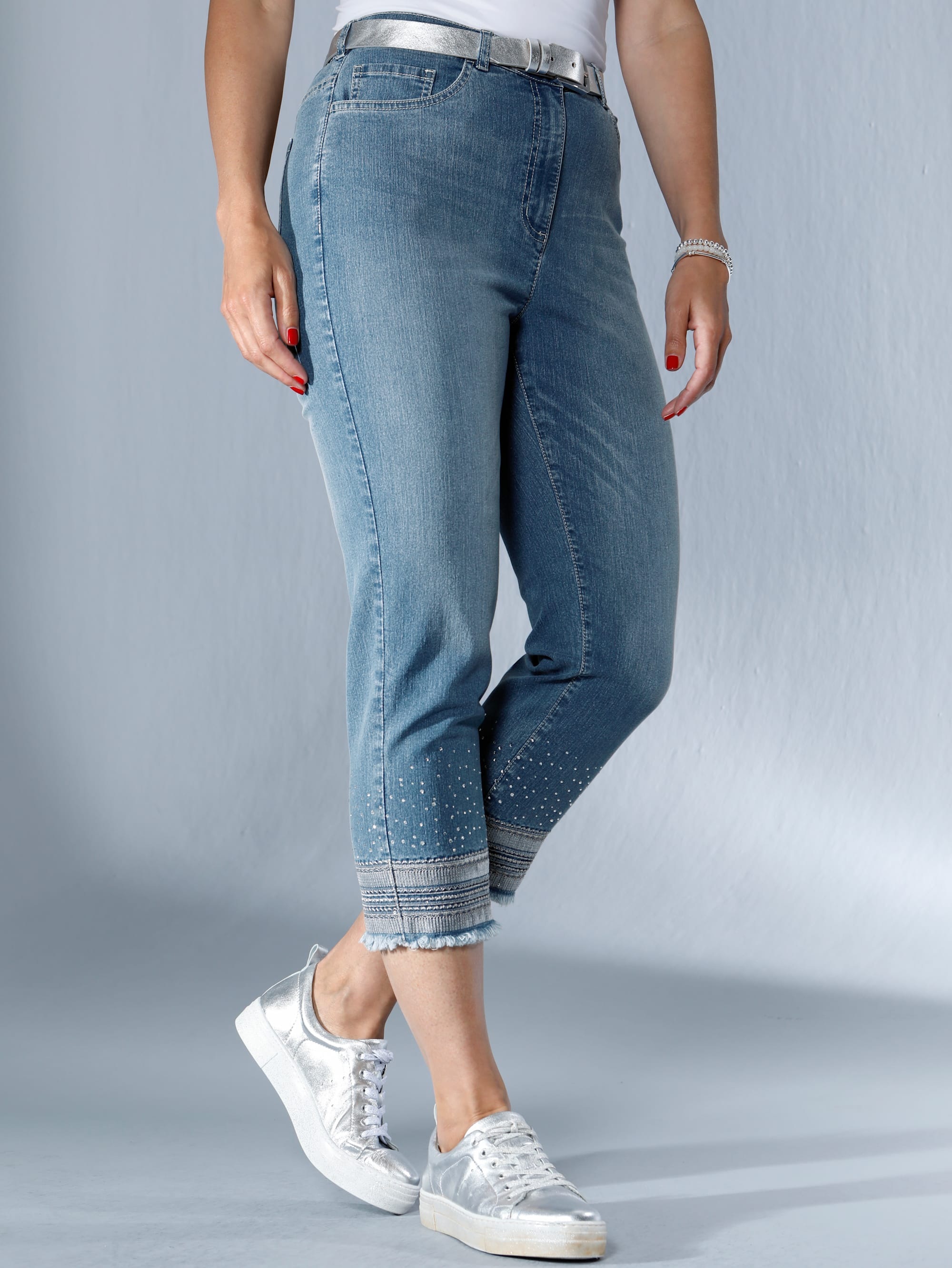 Jeans Mit Fransensaum Fur Damen Online Kaufen Baur