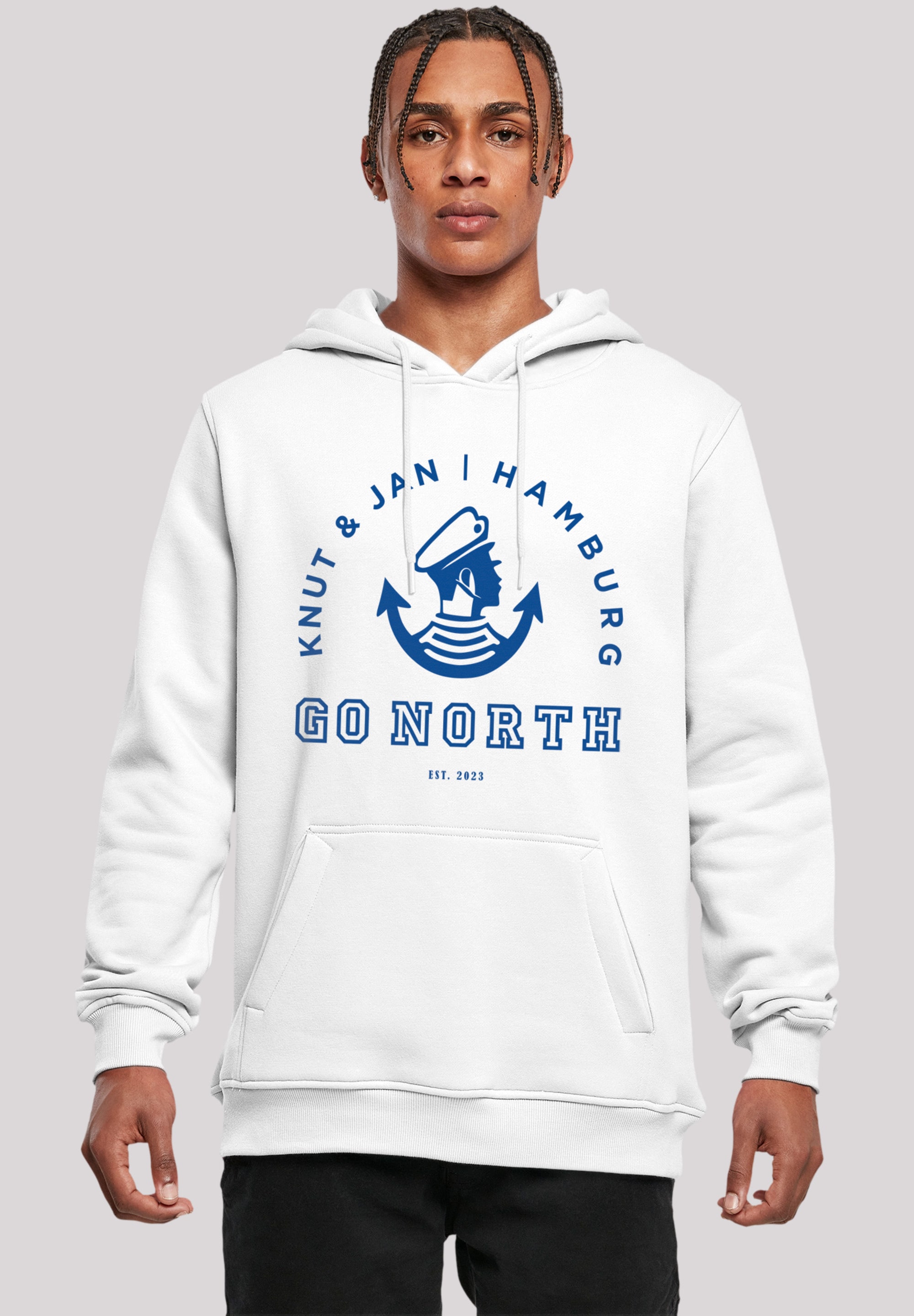 F4NT4STIC Kapuzenpullover »Go North Logo«, Print ▷ bestellen | BAUR