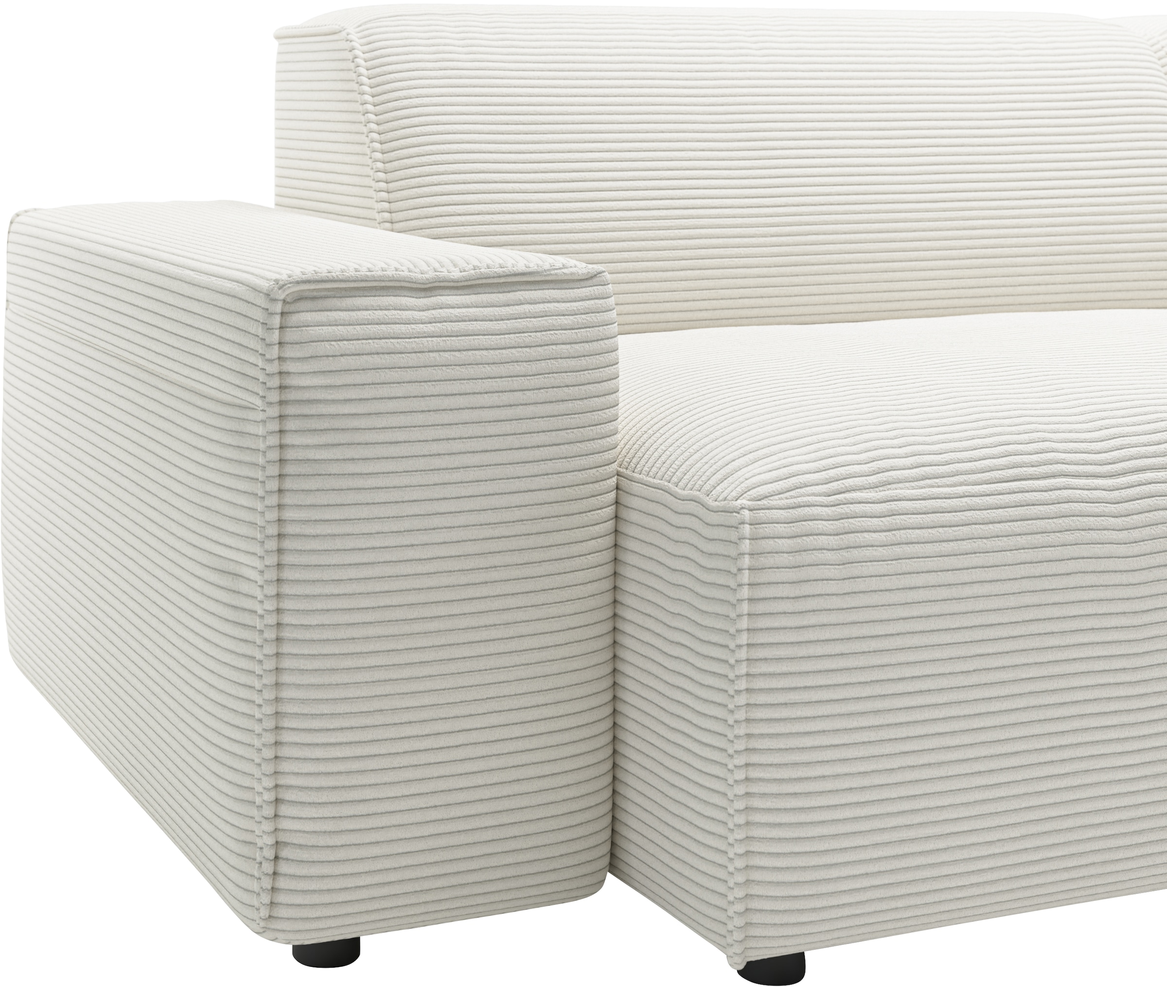andas Ecksofa »Glimminge L-Form auch in Breitcord, Feincord + Easy care-Bezug,«, Breite 264, Zierkissen