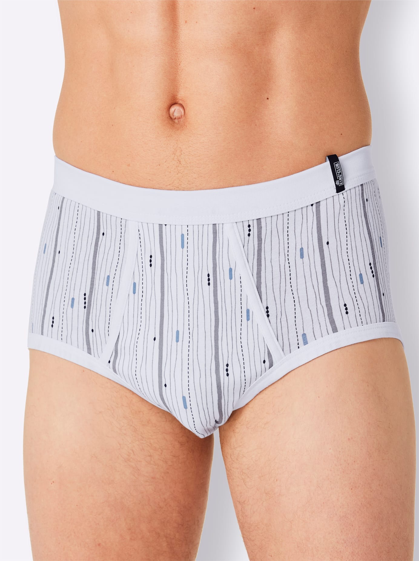 KINGS CLUB Herren Slip, Gr. 8, weiß, 100% Baumwolle, Unterhosen