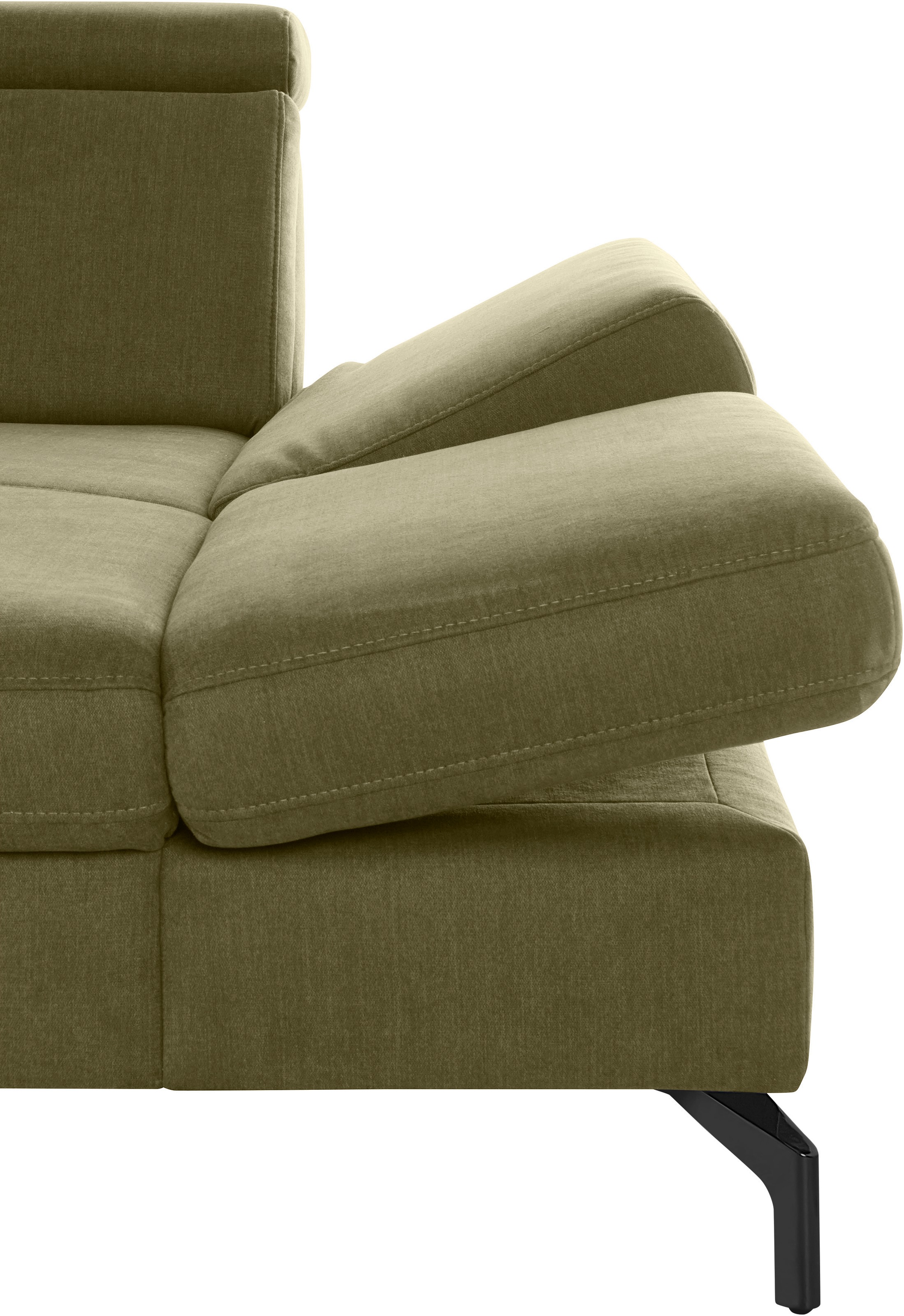 sit&more Wohnlandschaft »Brisbane U-Form«, Fußhöhe 15 cm, inklusive Sitztiefen-, Armteil- und Kopfteilverstellung