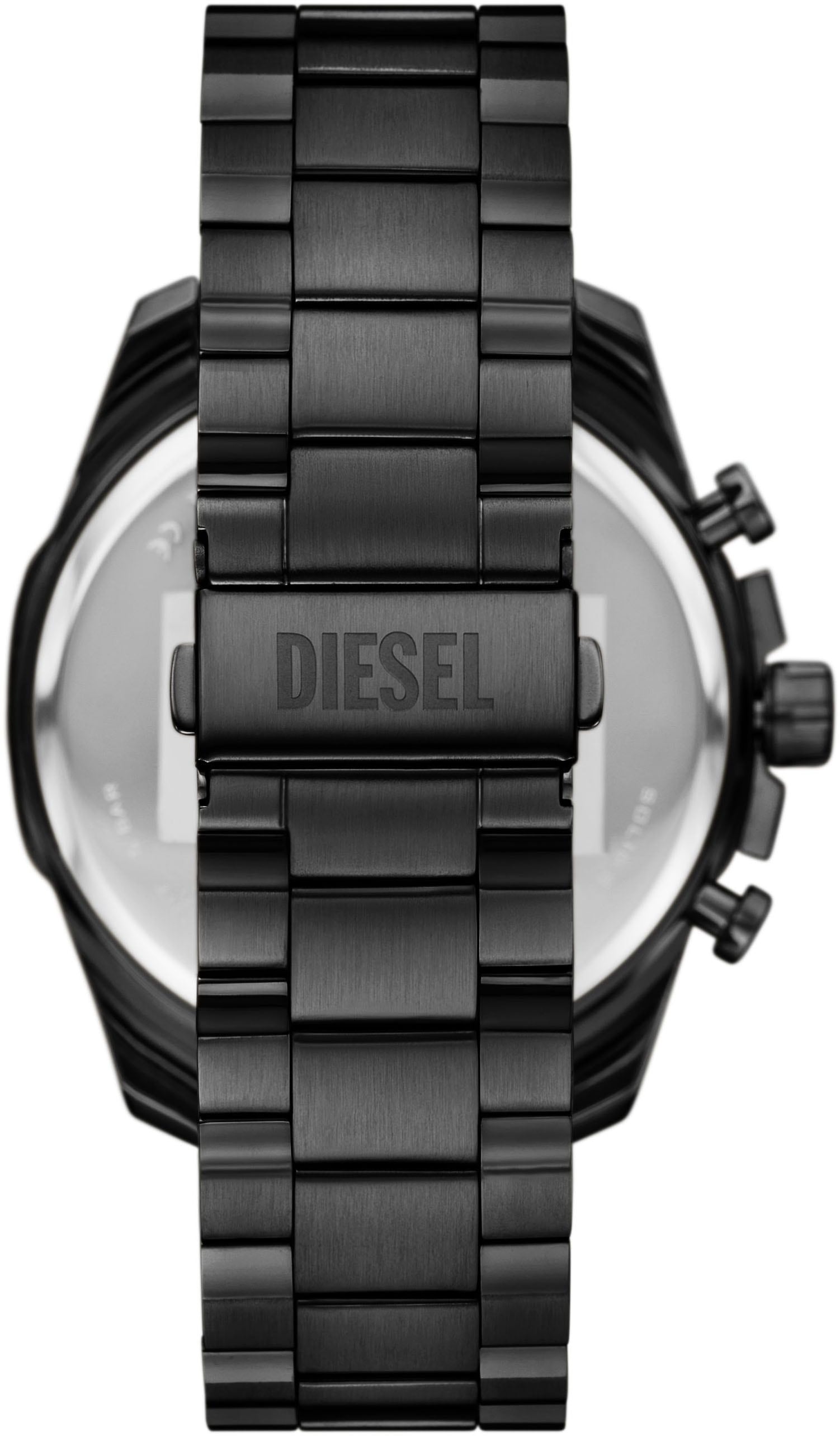 Diesel Chronograph »MEGA CHIEF SLIM«, Quarzuhr, Armbanduhr, Herrenuhr, Edelstahlarmband, analog, Tag