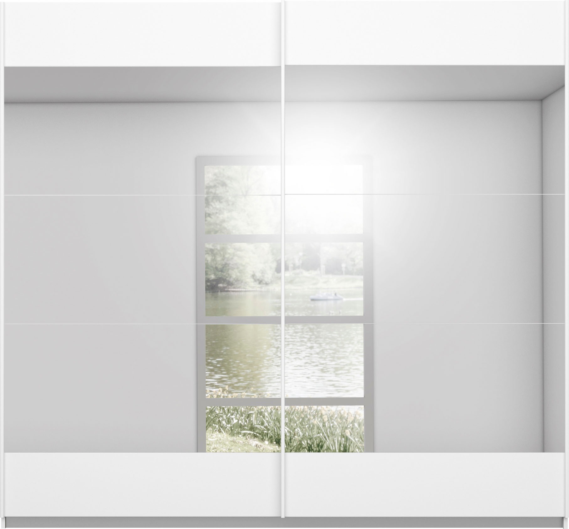 Thumbnail - rauch Schwebetürenschrank "Kleiderschrank Schrank Garderobe Wäscheschrank Ankleide MALIBU" in 5 Breiten, Höhe 210 cm, mi...