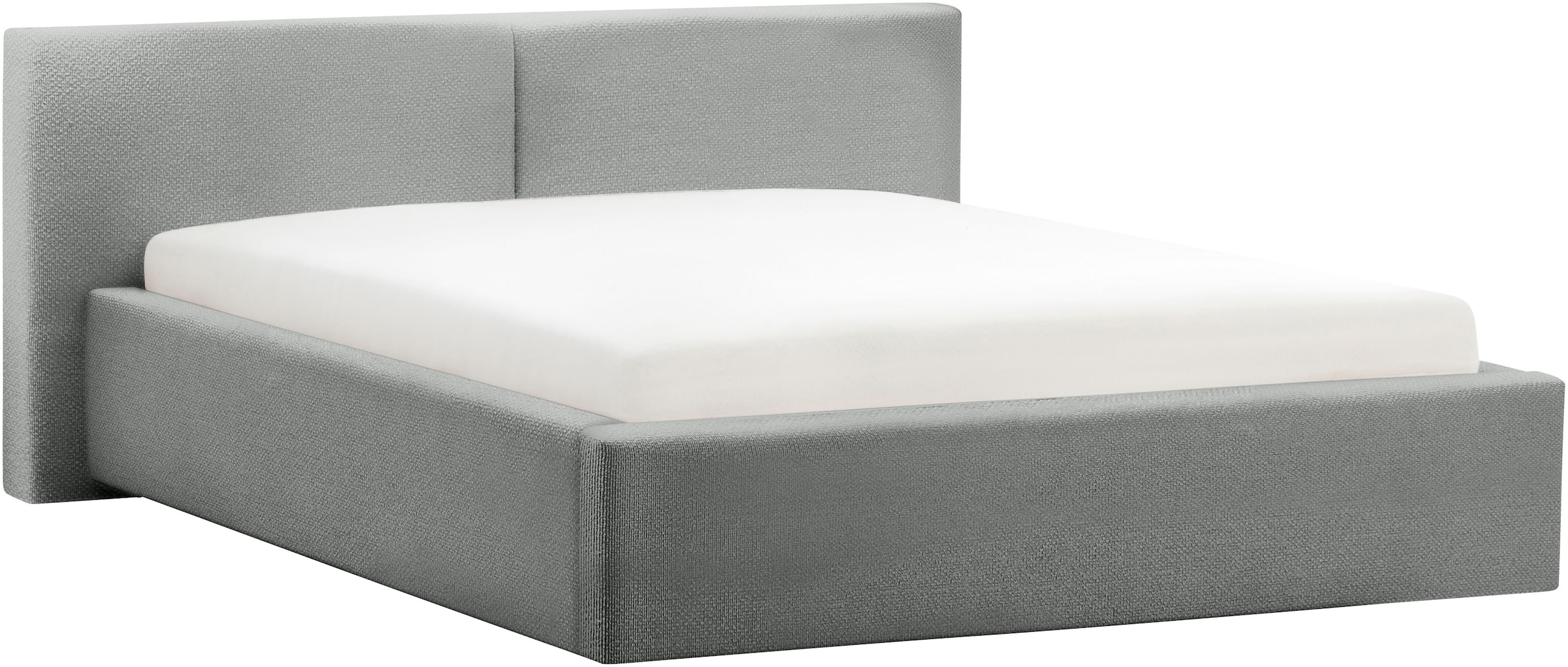 meise.möbel Polsterbett »Cube wahlweise mit Matratze und Bettkasten«, extra flaches Kopfteil, erhältlich in den Breiten 140cm, 160cm & 180cm
