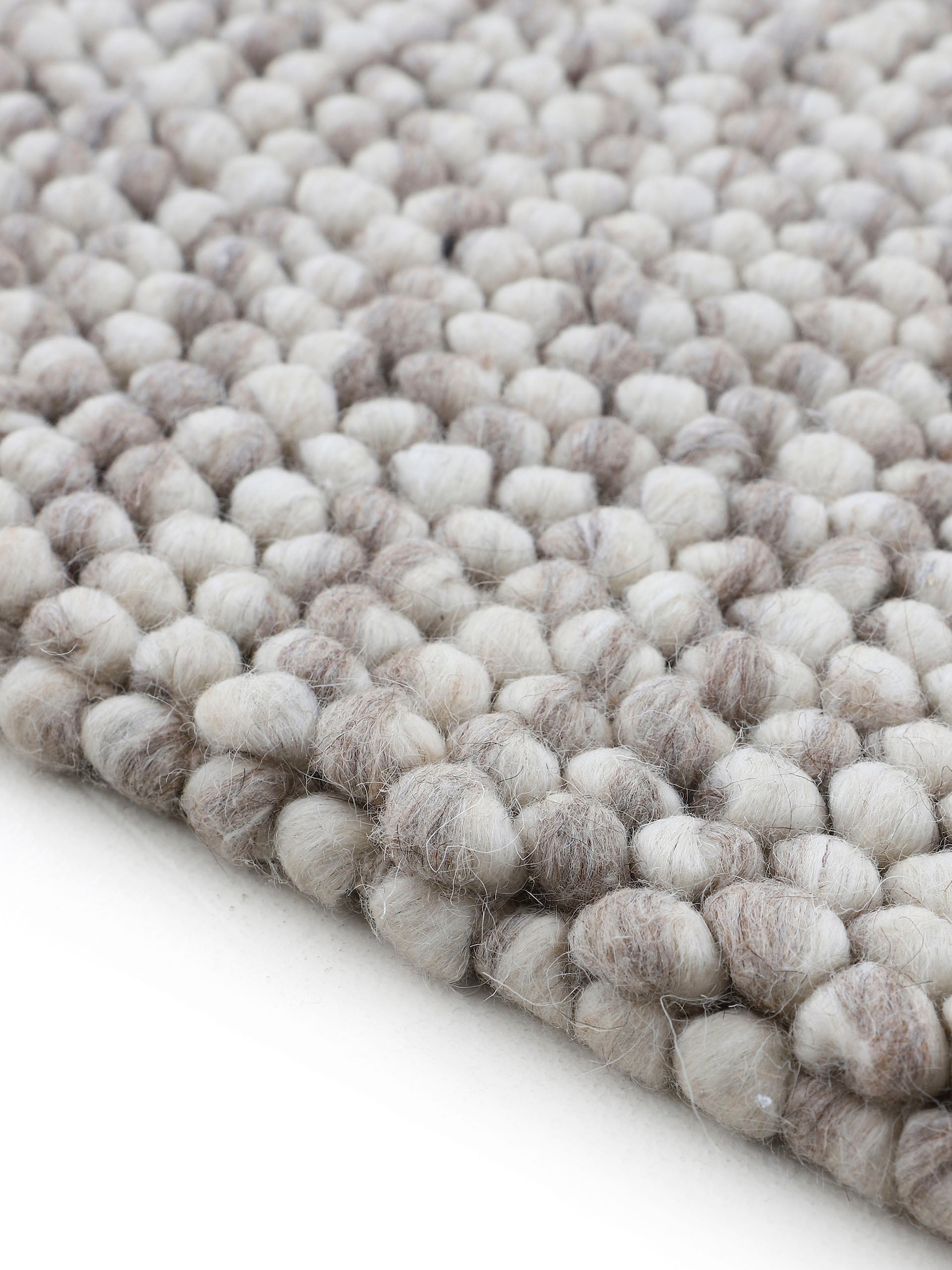 carpetfine Teppich »Calo«, rechteckig, Handweb Teppich, Uni Farben, meliert, handgewebt, 70% Wolle