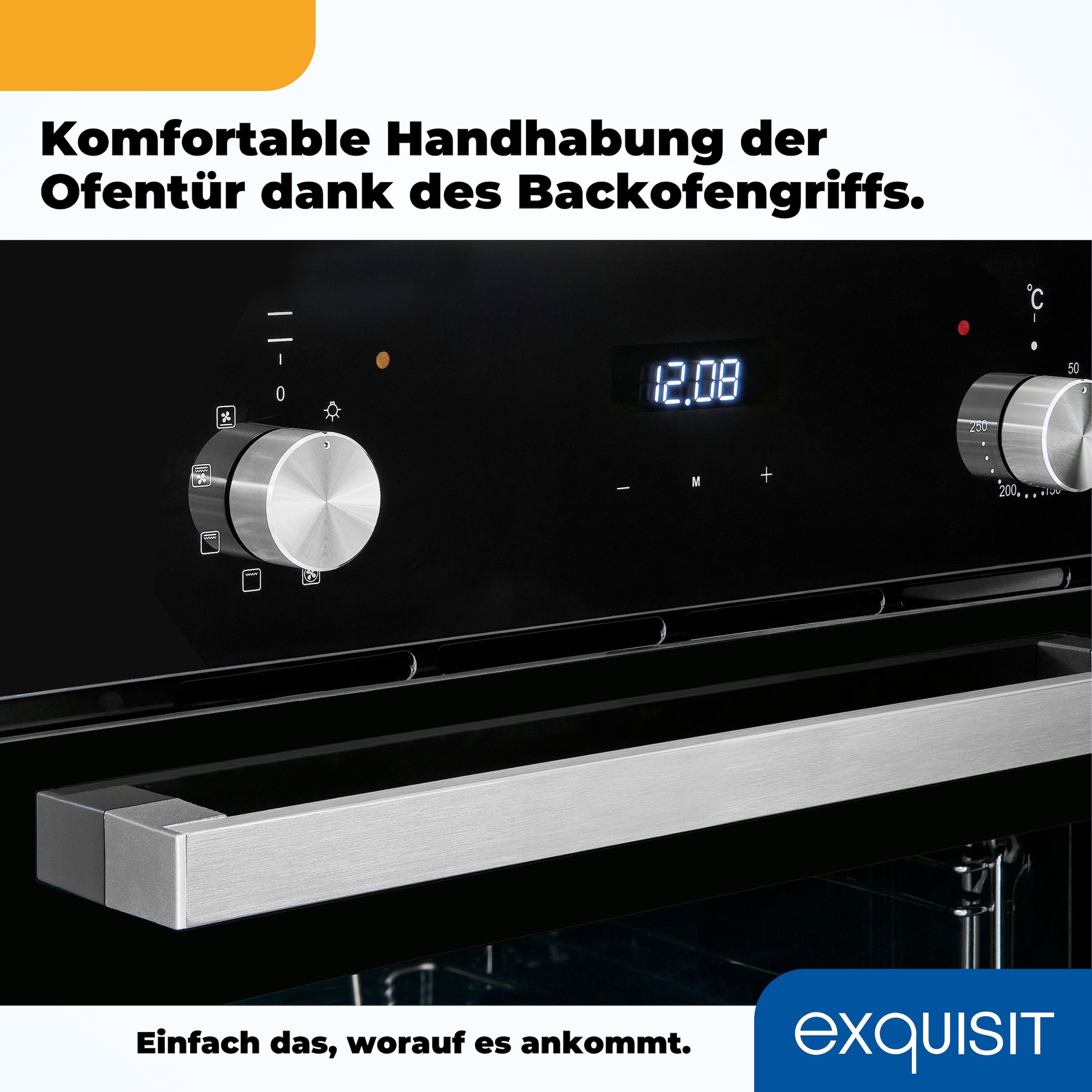 exquisit Einbaubackofen  »EBE 657-2H sw«