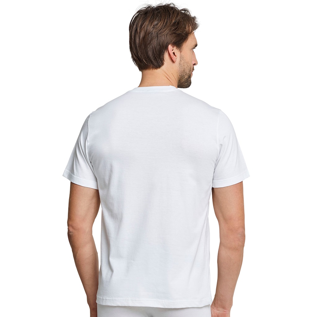 Schiesser T-Shirt »"Essentials"«, (2er-Pack), mit Rundhalsausschnitt