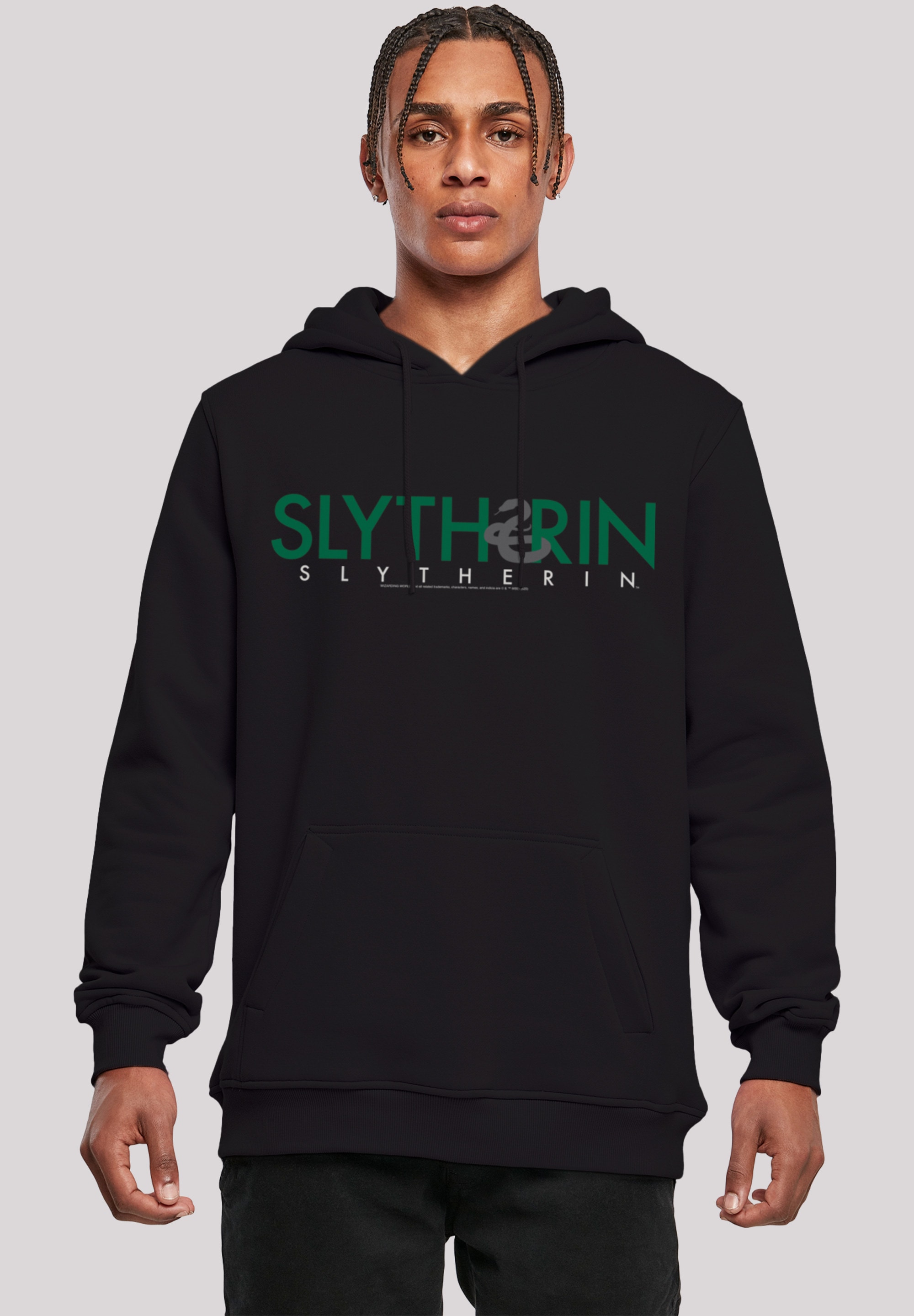 F4NT4STIC Kapuzenpullover "Harry Potter Slytherin Text", Print