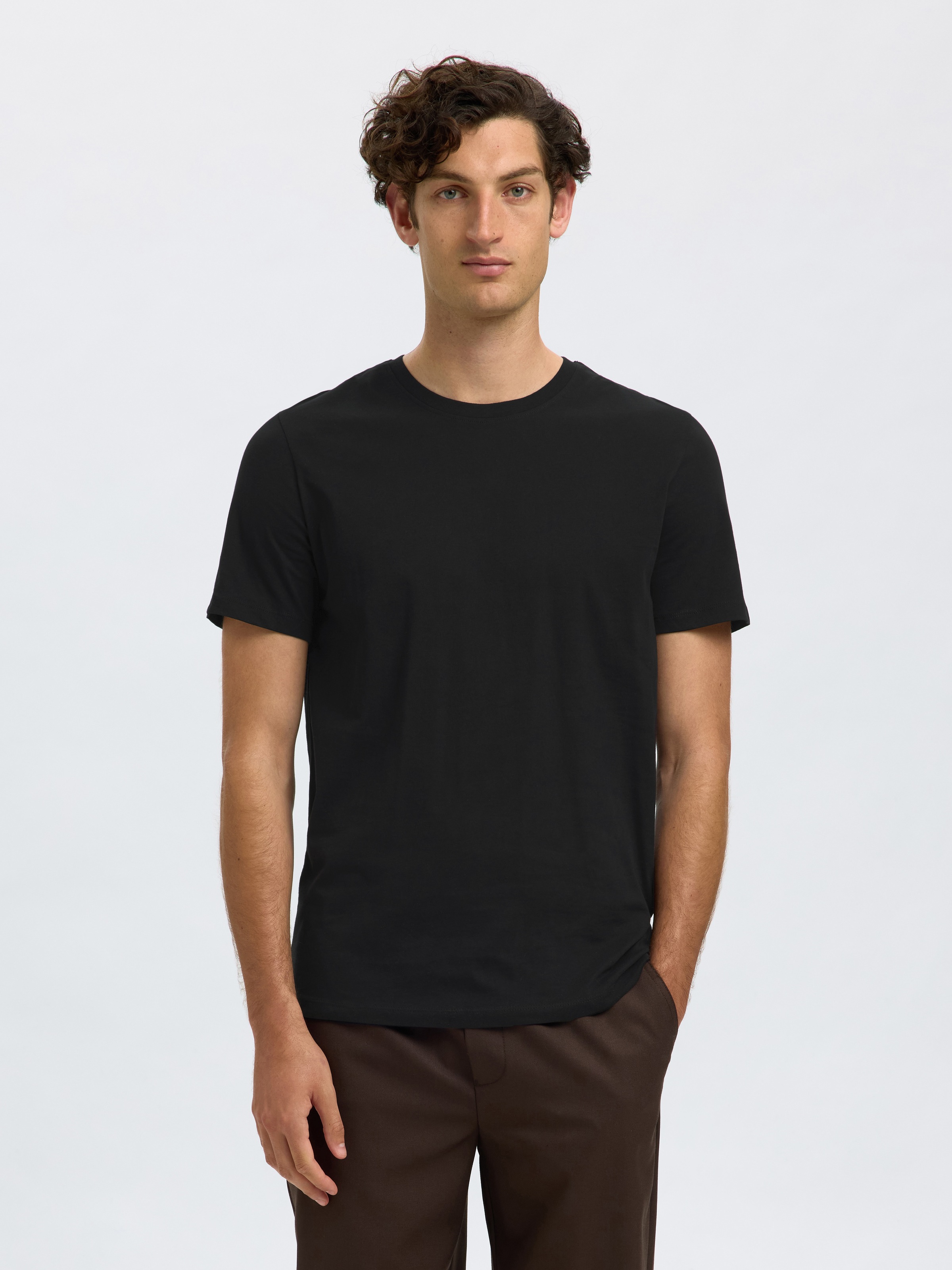 SELECTED HOMME Rundhalsshirt "SLHCORMAC SS O-NECK TEE 5 PACK NOOS", (Packun günstig online kaufen