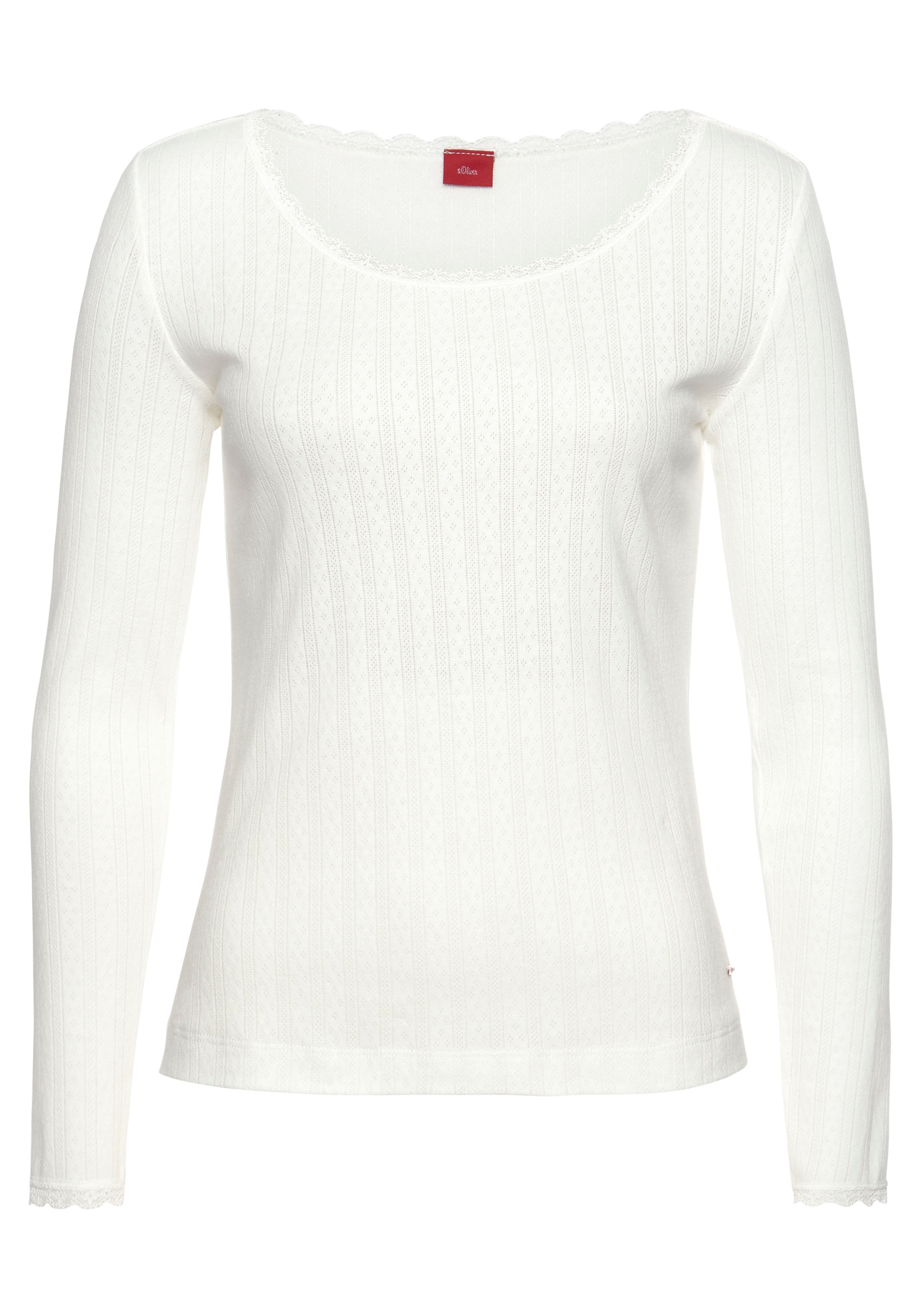 s.Oliver Pyjamaoberteil 1-teilig, aus Ajour-Strick günstig online kaufen