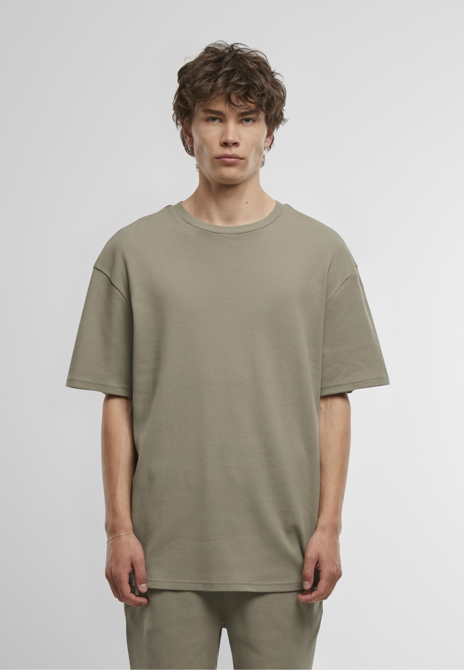 URBAN CLASSICS T-Shirt »Urban Classics Herren Waffle Tee«, (1 tlg.)