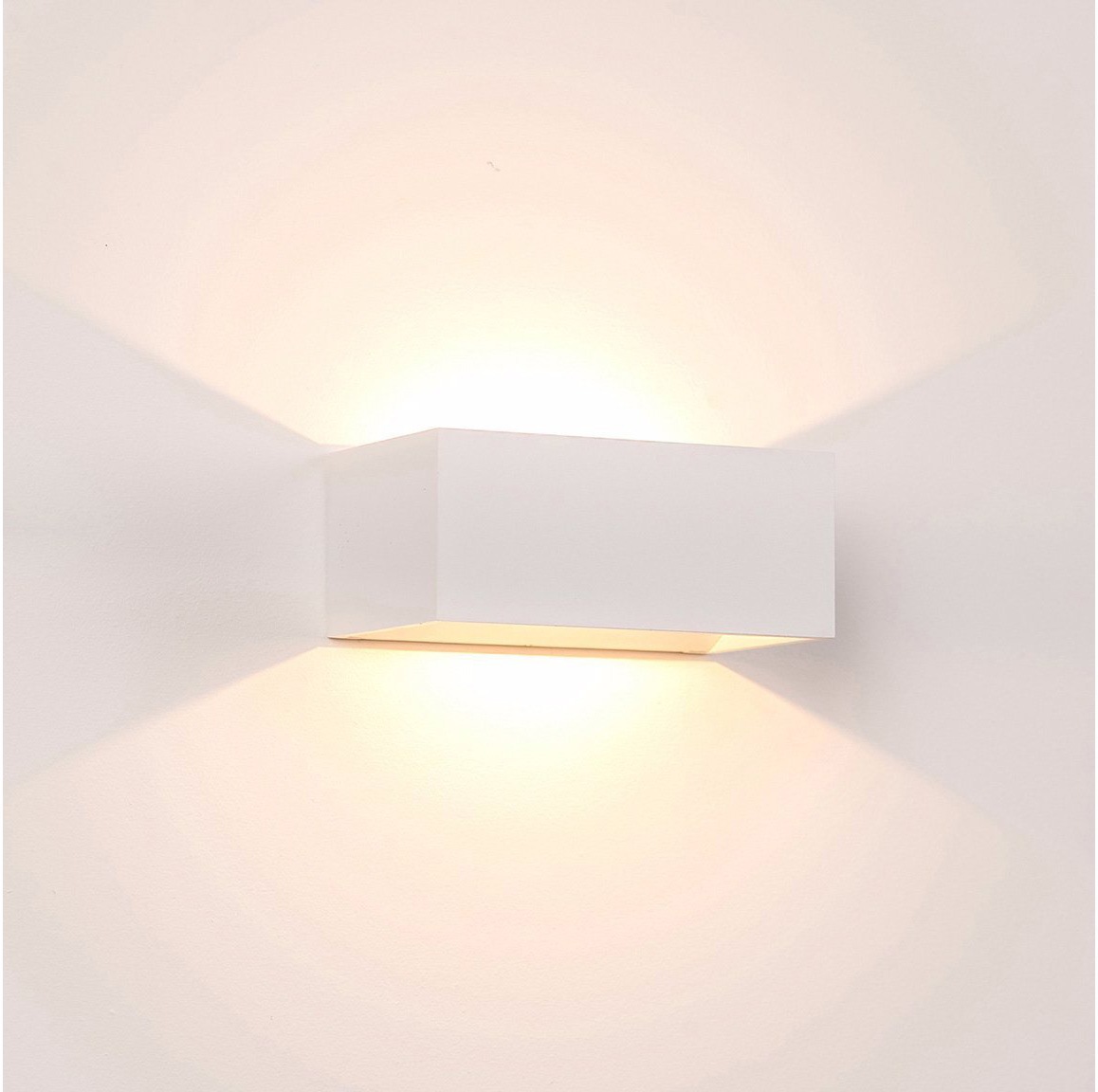 HAVIT LIGHTING LED Außen-Wandleuchte "MIA", Energieeffizienz: G (A-G), weiß, 1, H: 8cm, 1 Stk., Leuchten