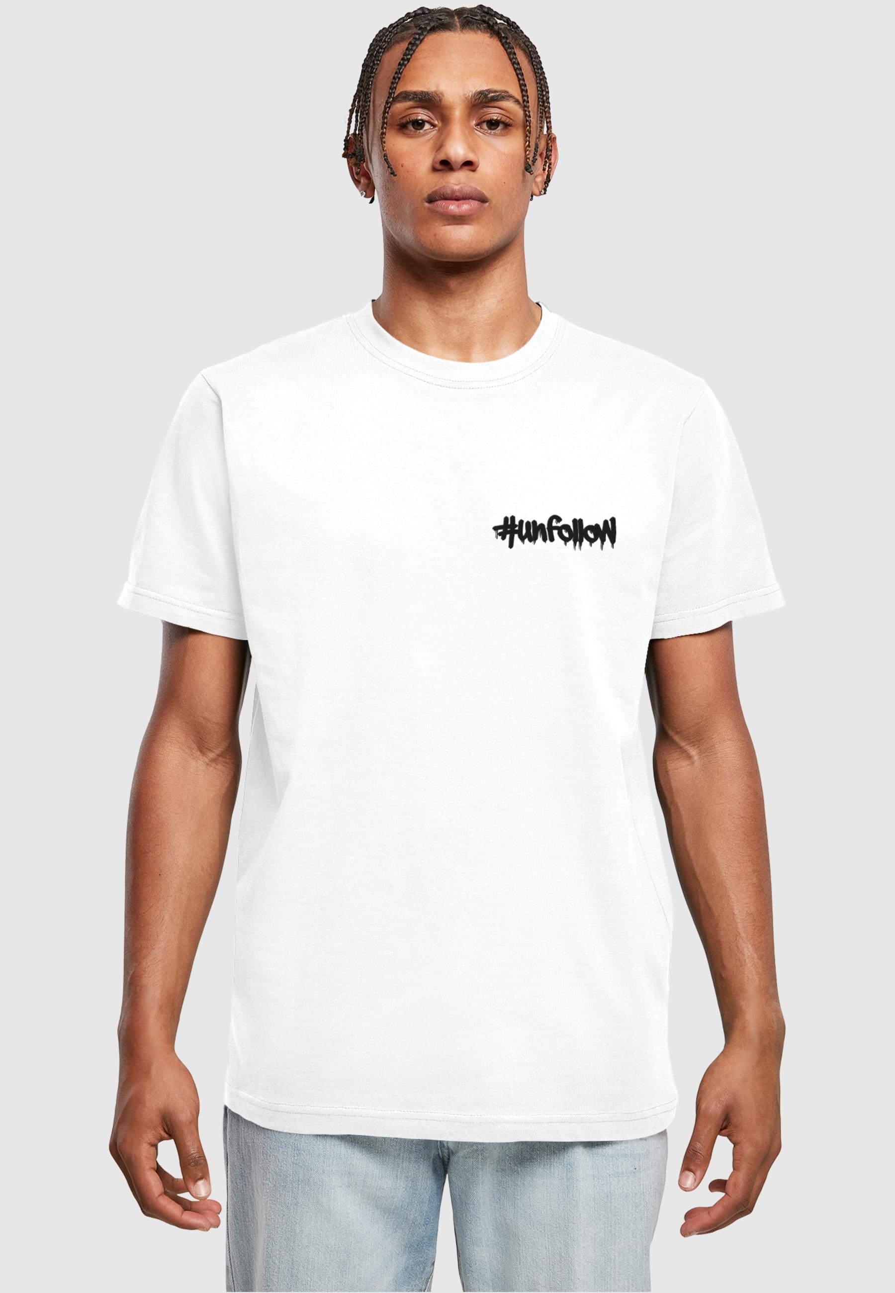 Merchcode T-Shirt »Merchcode Herren Unfollow X T-Shirt«, (1 tlg.)
