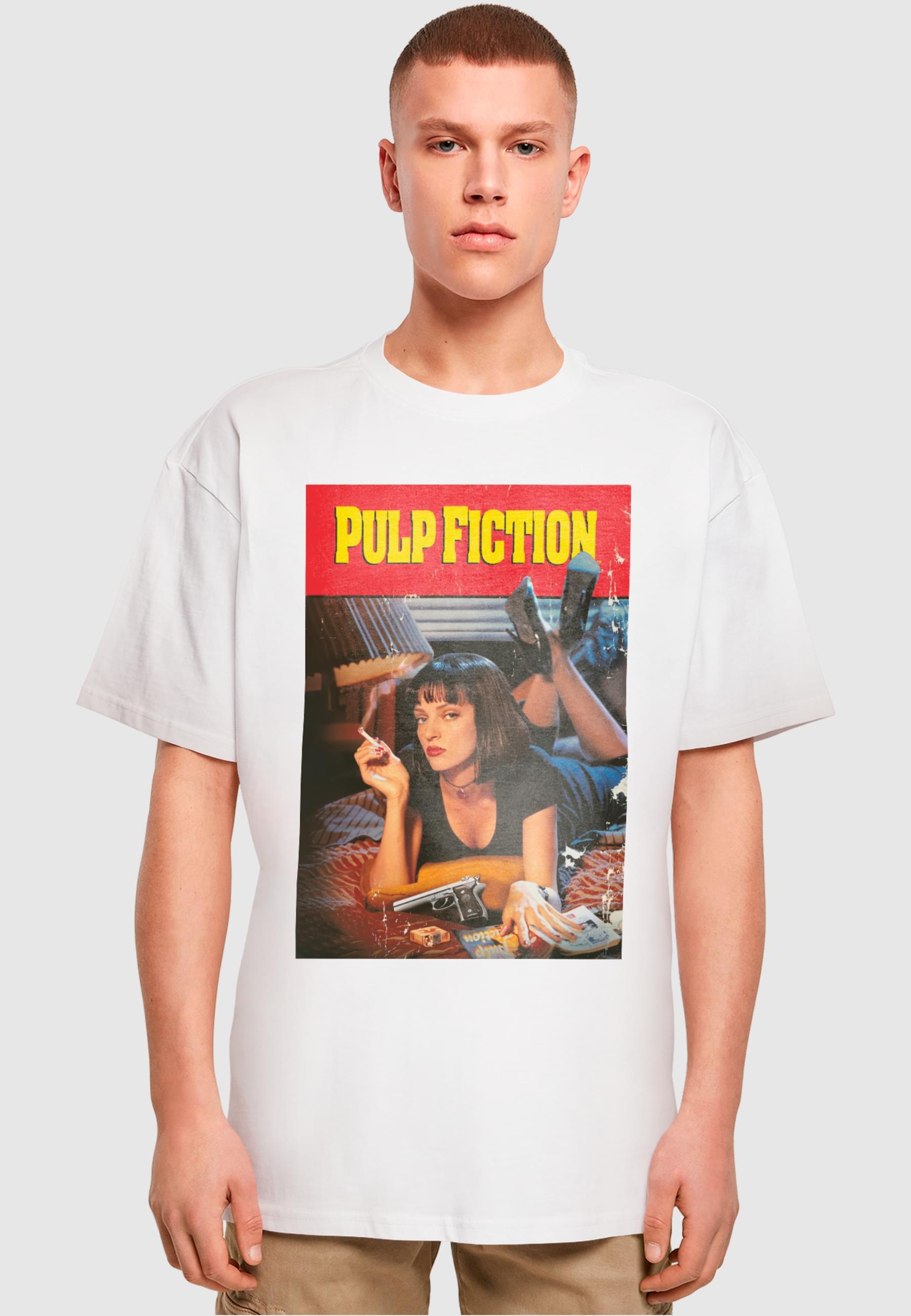 Merchcode T-Shirt »Merchcode Herren Pulp Fiction Poster Oversize Tee«, (1 tlg.)