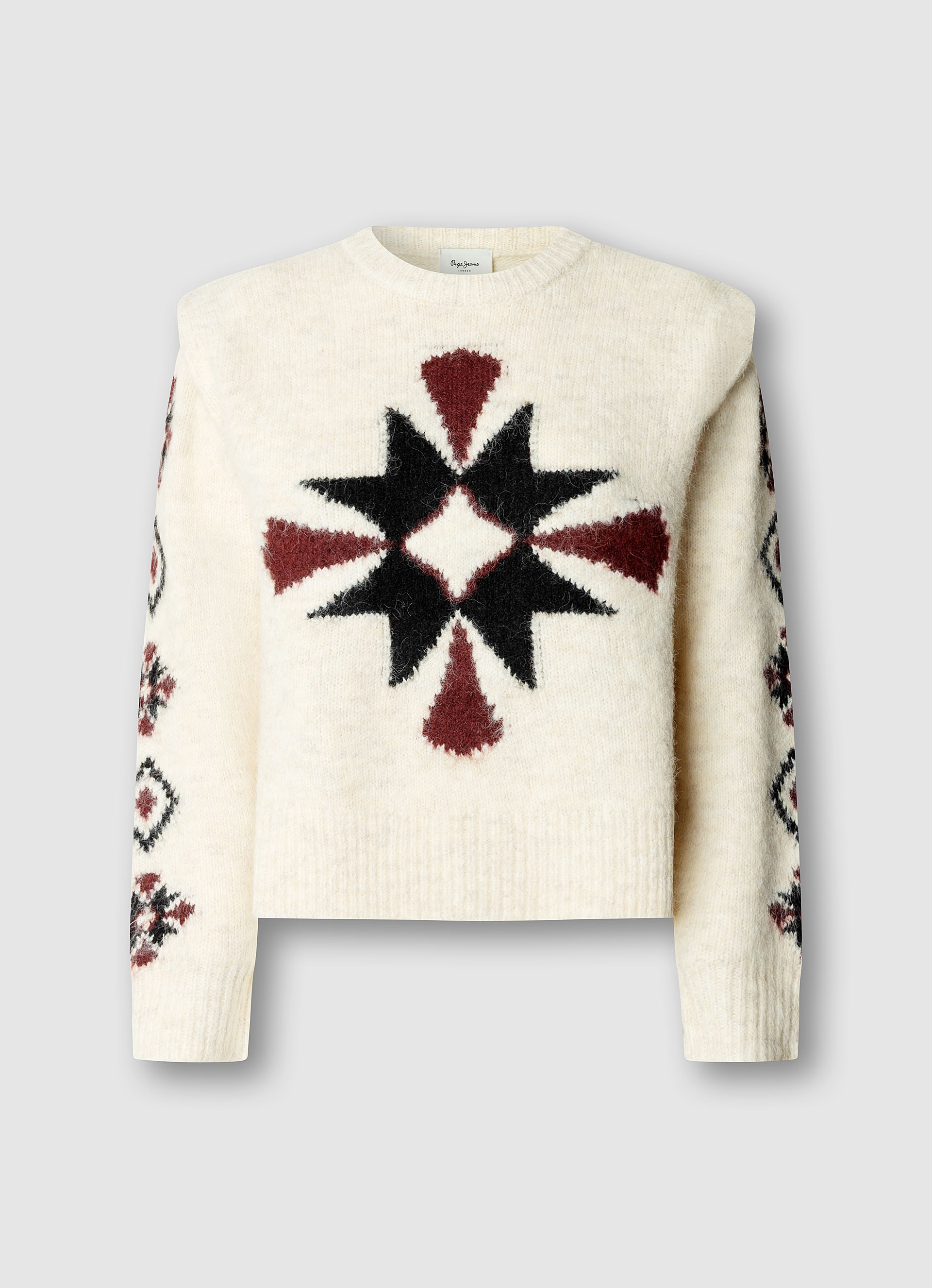 Pepe Jeans Strickpullover »AUDREY« mit betonter Schulterpartie, Rundhals