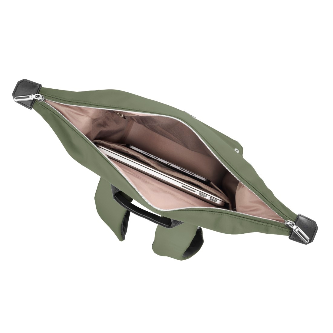 Hama Laptoprucksack »Laptoprucksack (bis 41 cm (16,2“), wasserabweisend, gepolstert, 15 l)« extralanger Reißverschluss, Fach für Wertsachen