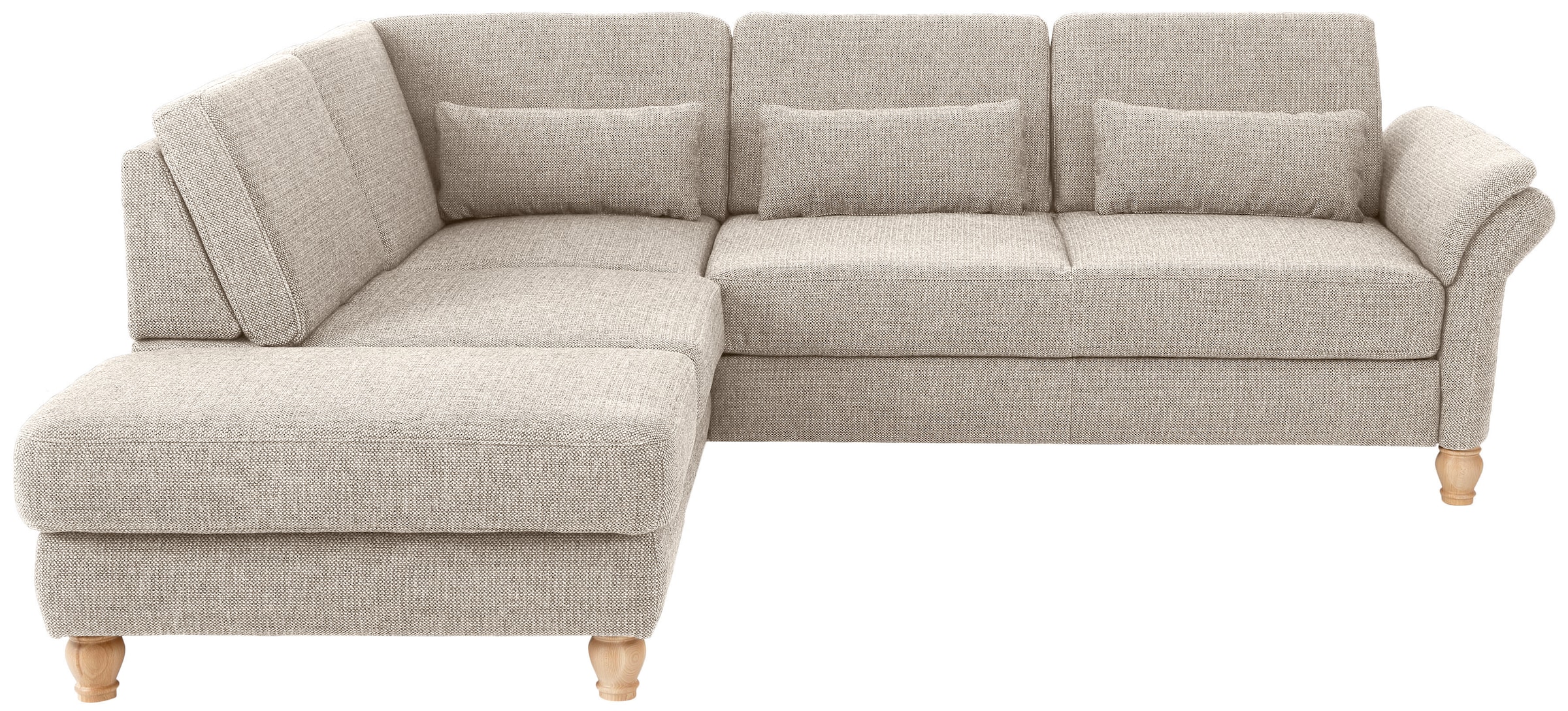 Home affaire Ecksofa »Palace L-Form«, incl. Sitztiefenverstellung, wahlweise mit Bettfunktion und Stauraum