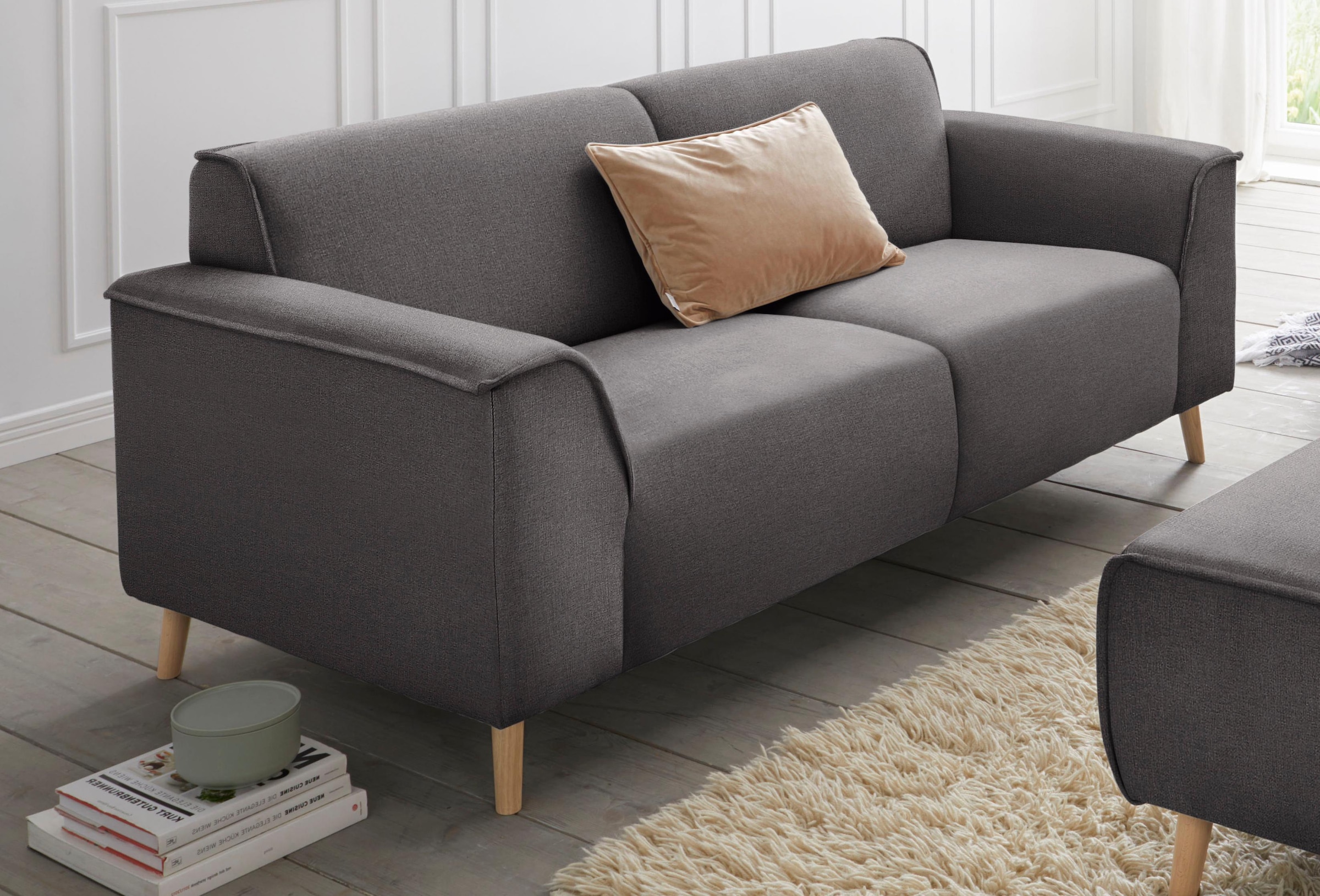 Home affaire 2,5-Sitzer "Janek Scandic Design, elegant und zeitlos" mit Fed günstig online kaufen